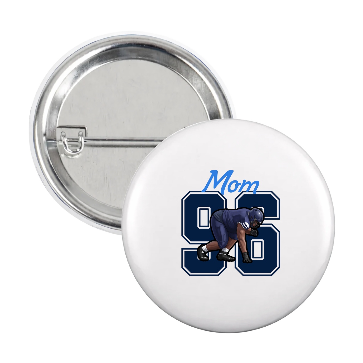 Game Day Button — Mothers Day Shirsey in White