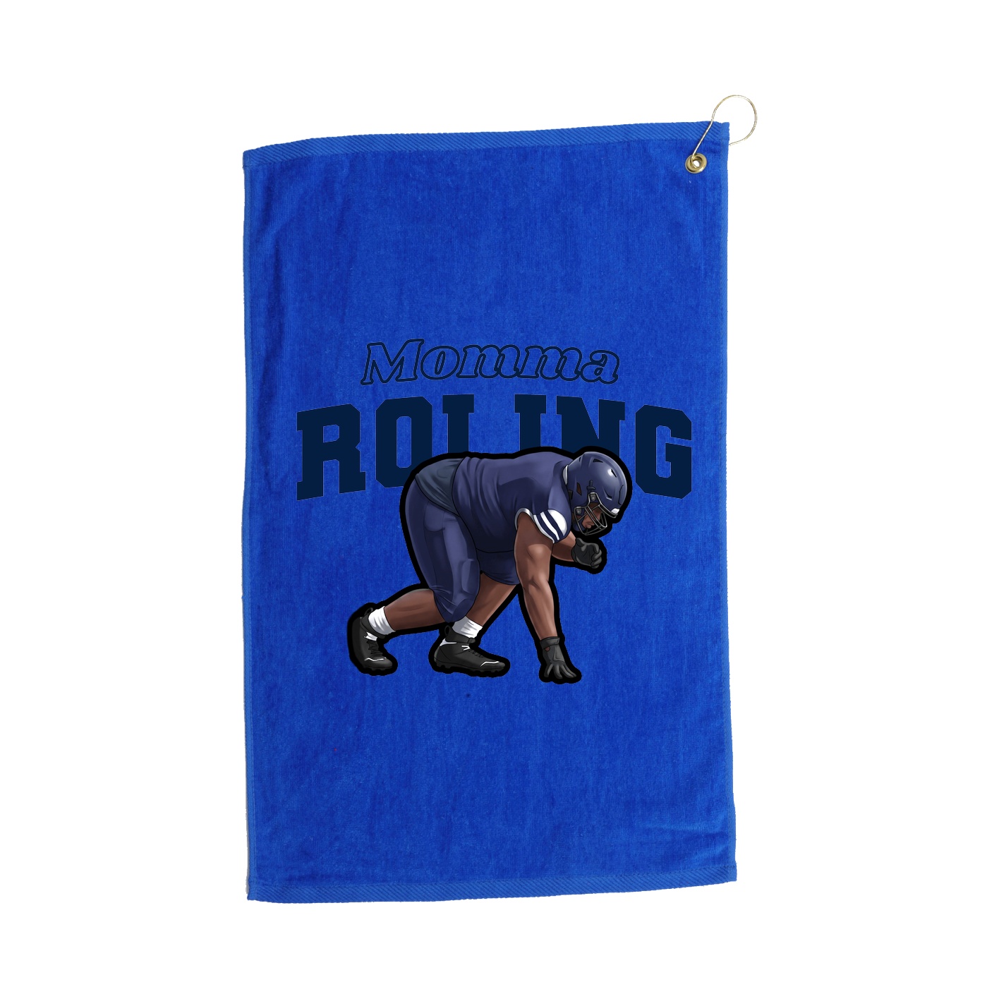 Golf Towel — Mothers Day Block in Royal