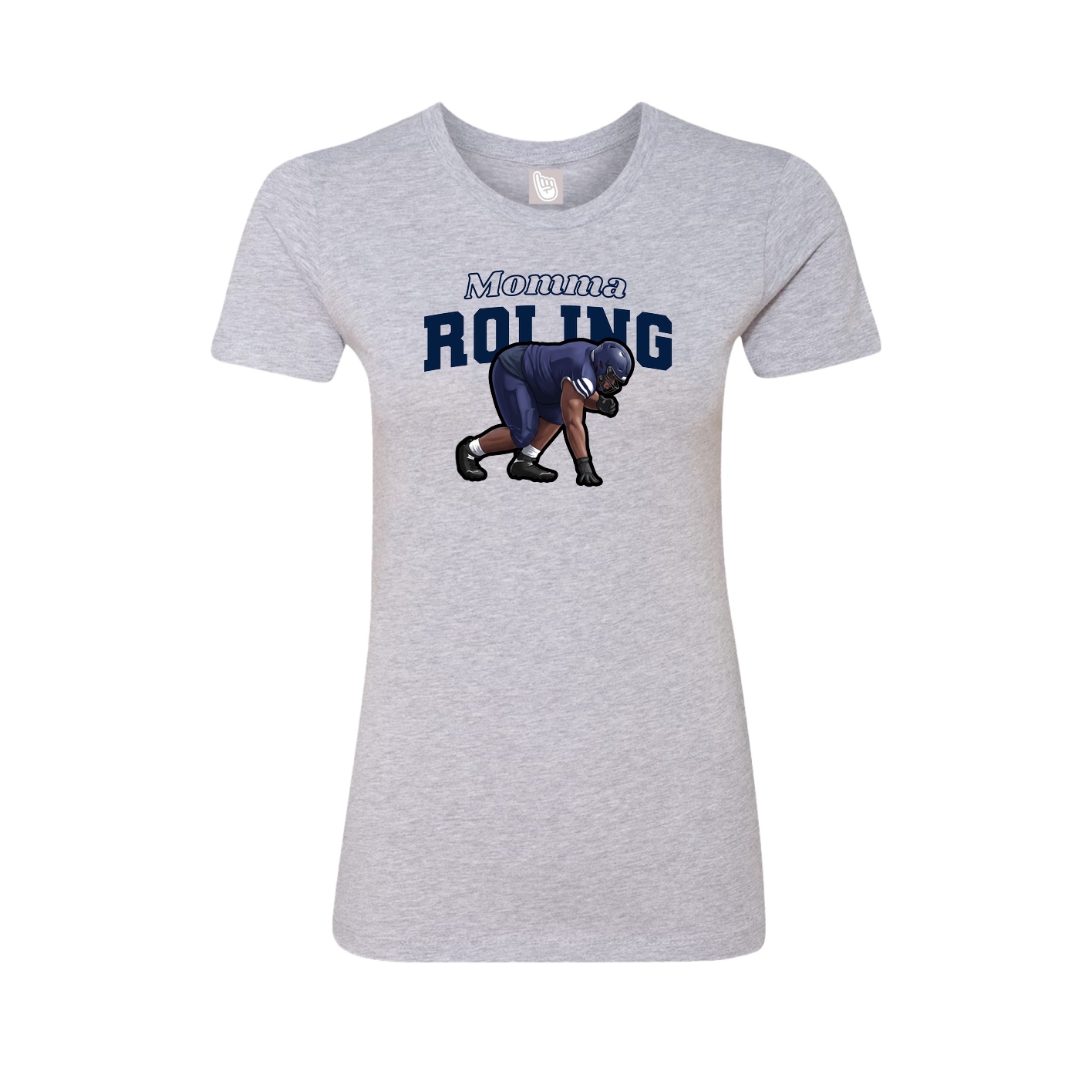 Womens Tee — Mothers Day Block in Grey