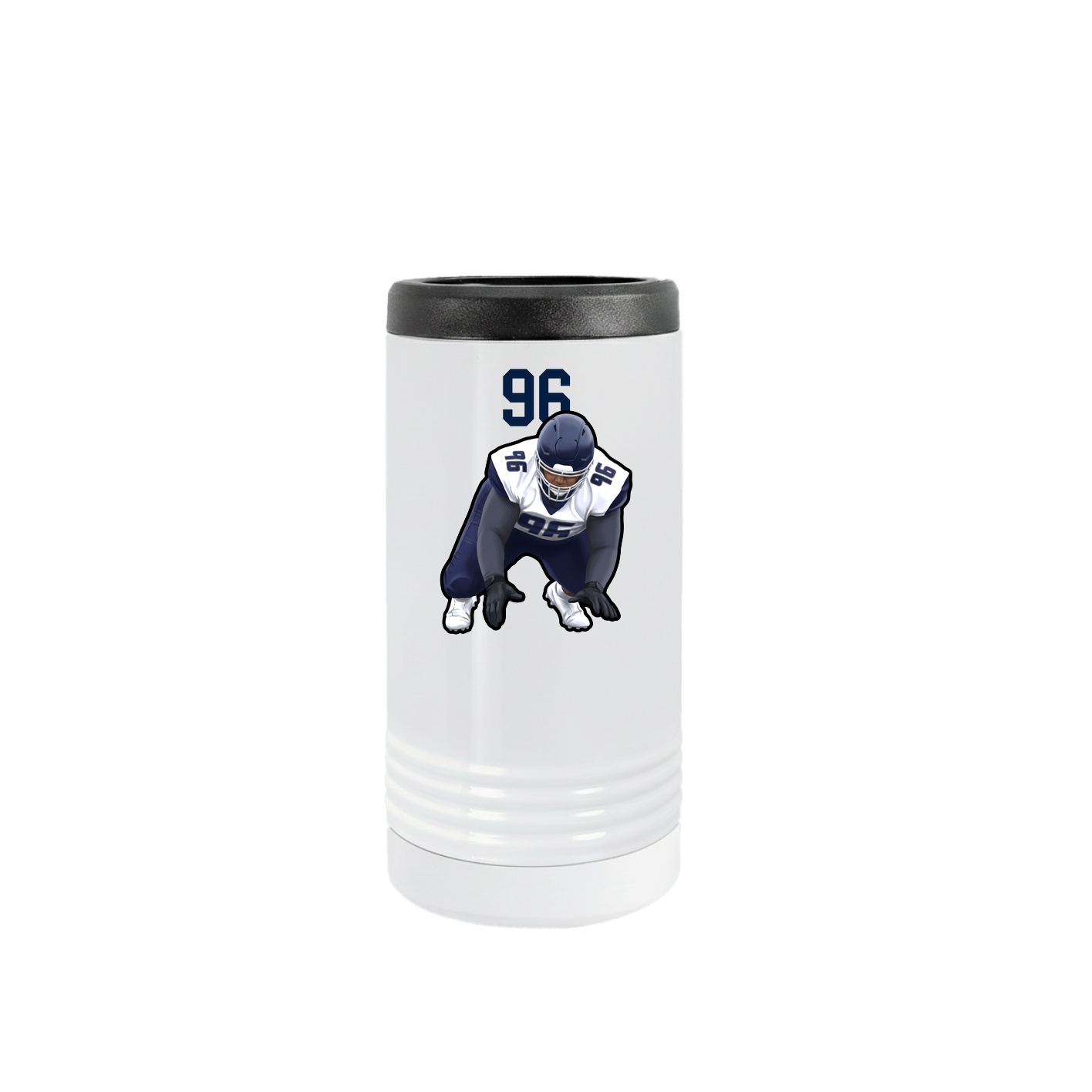 Slim Beverage Holder — Number Top in White