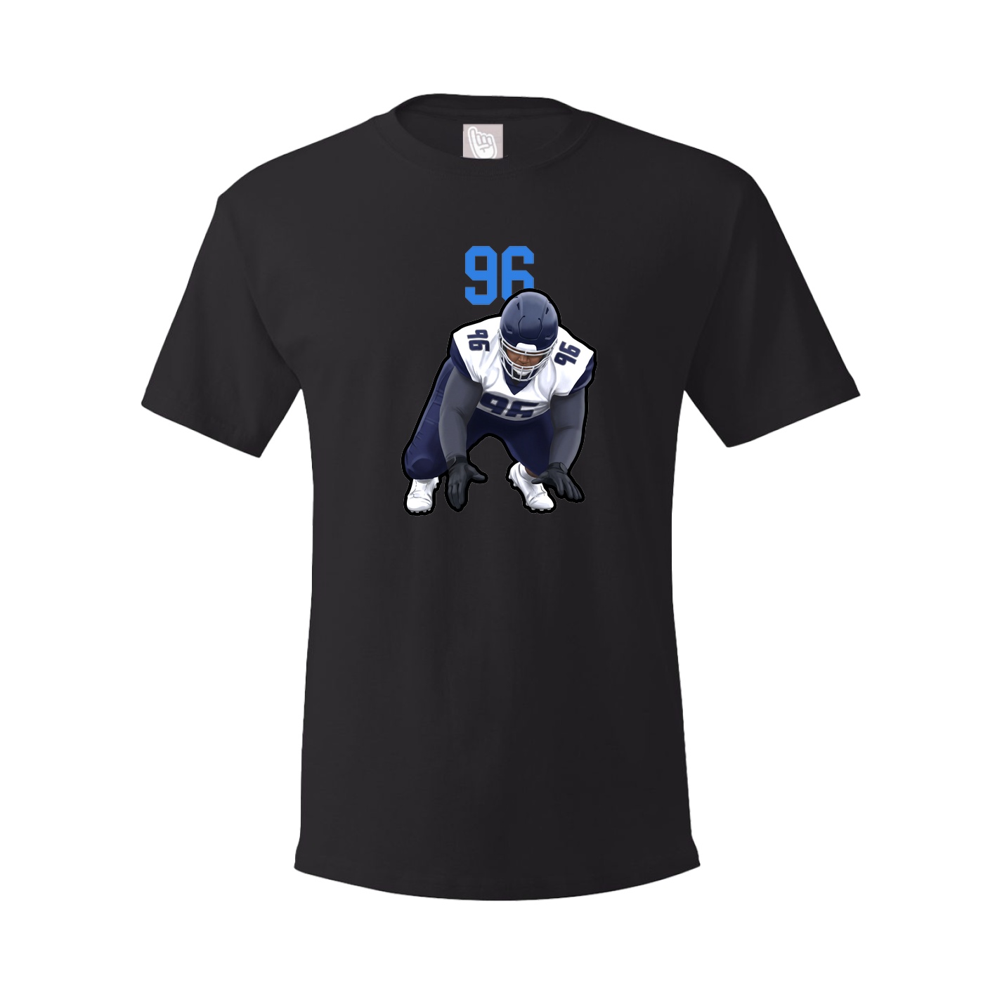 Youth Tee — Number Top in Black