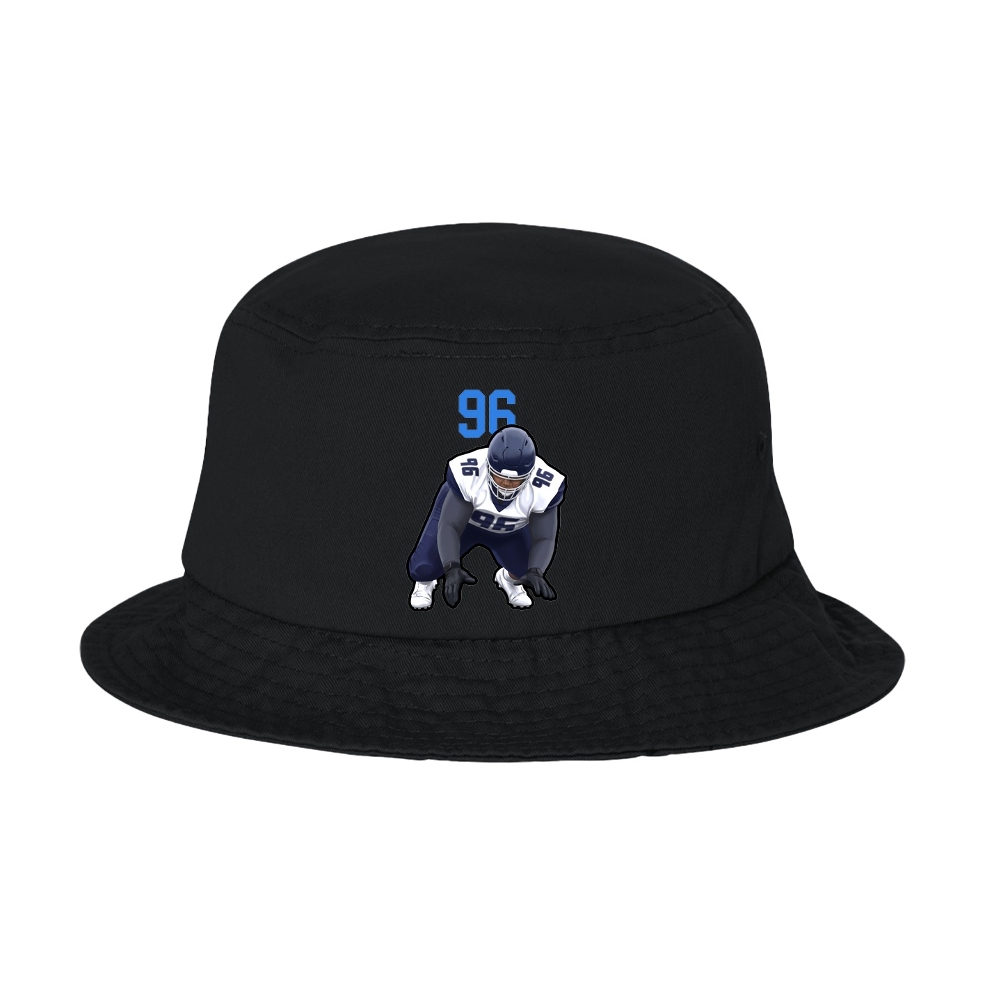 Bucket Cap — Number Top in Black
