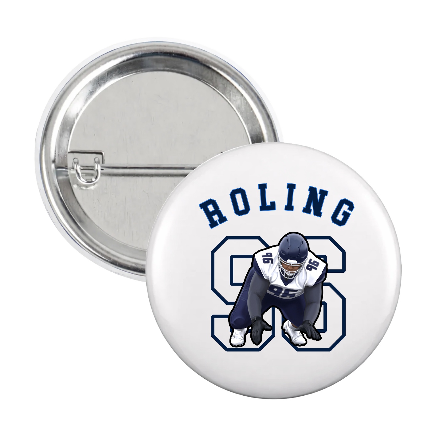 Game Day Button — Shirsey Arch in White