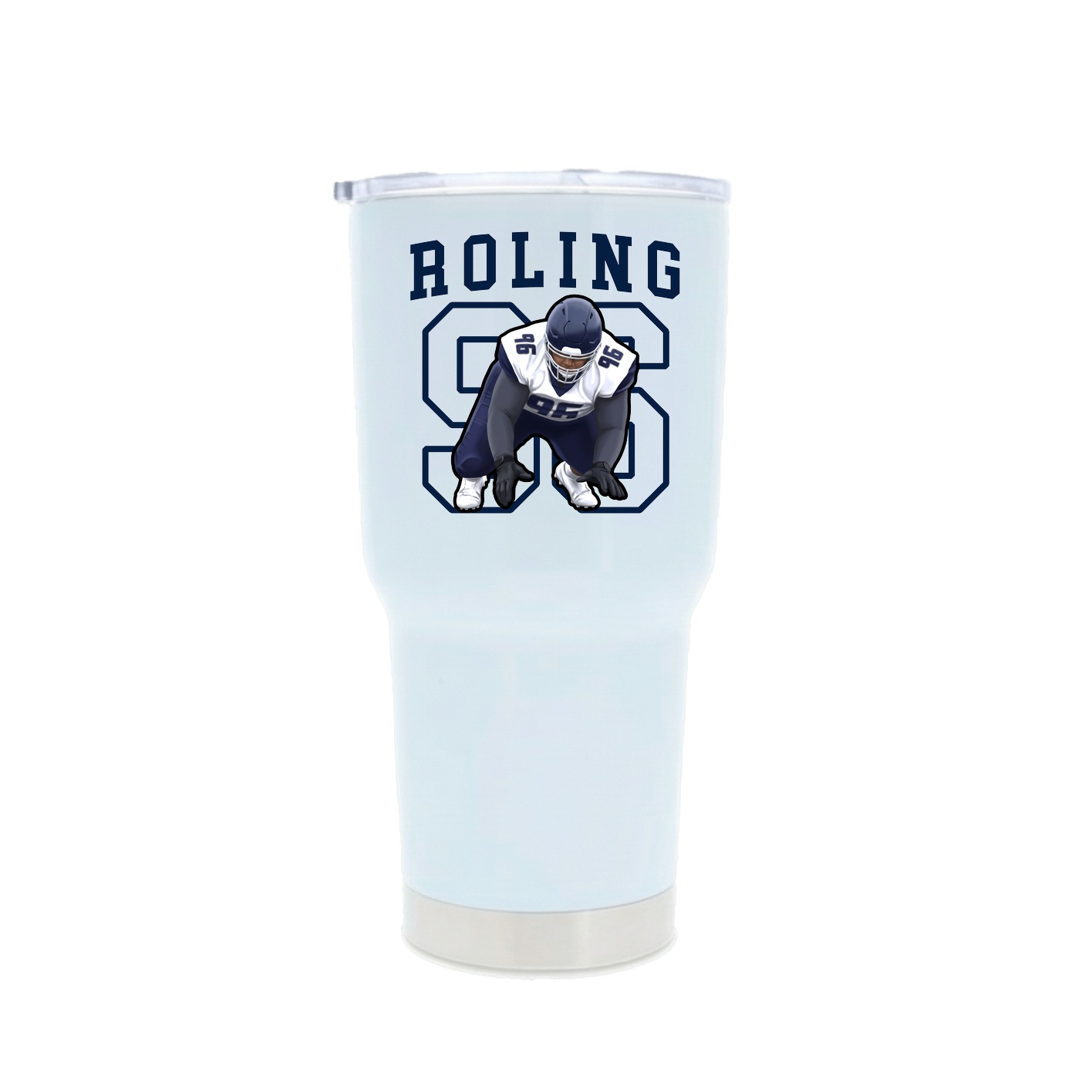 30oz Stainless Steel Tumbler — Shirsey in White