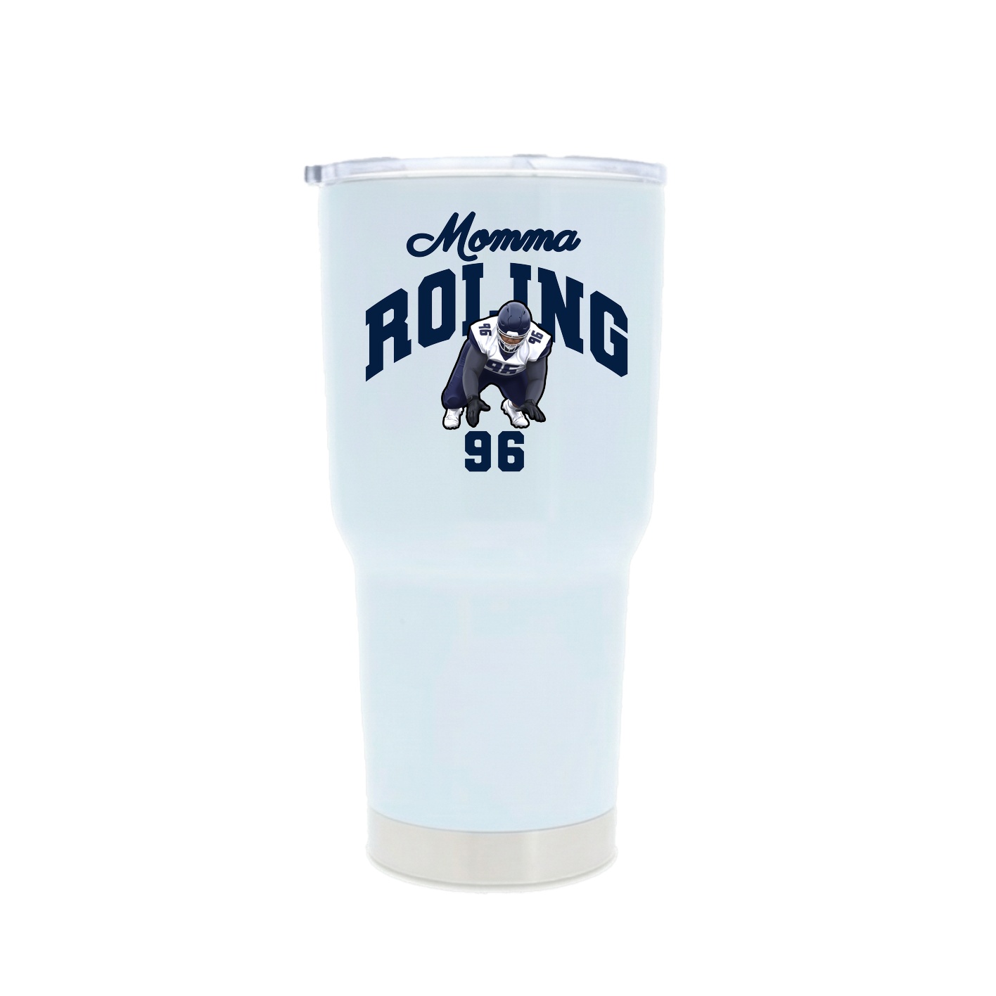 30oz Stainless Steel Tumbler — Mothers Day Arch in White