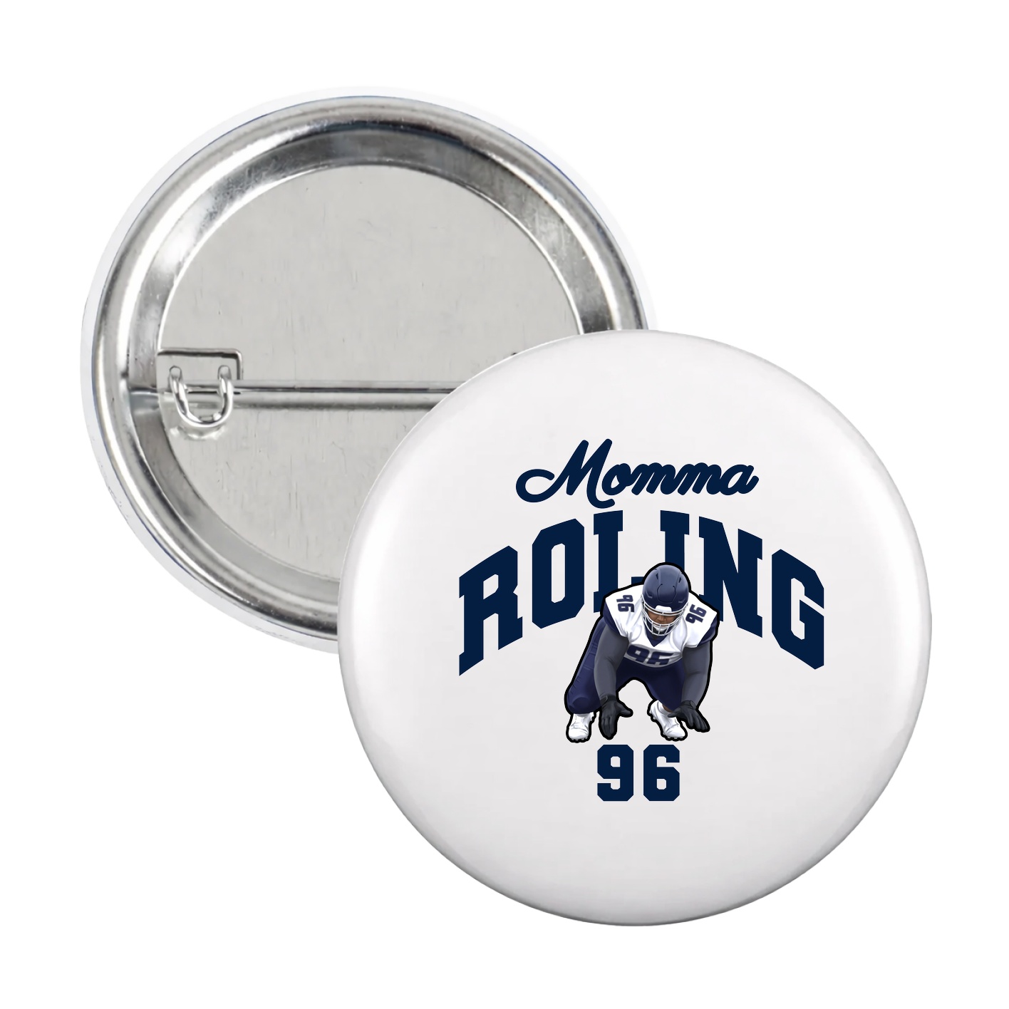 Game Day Button — Mothers Day Arch in White