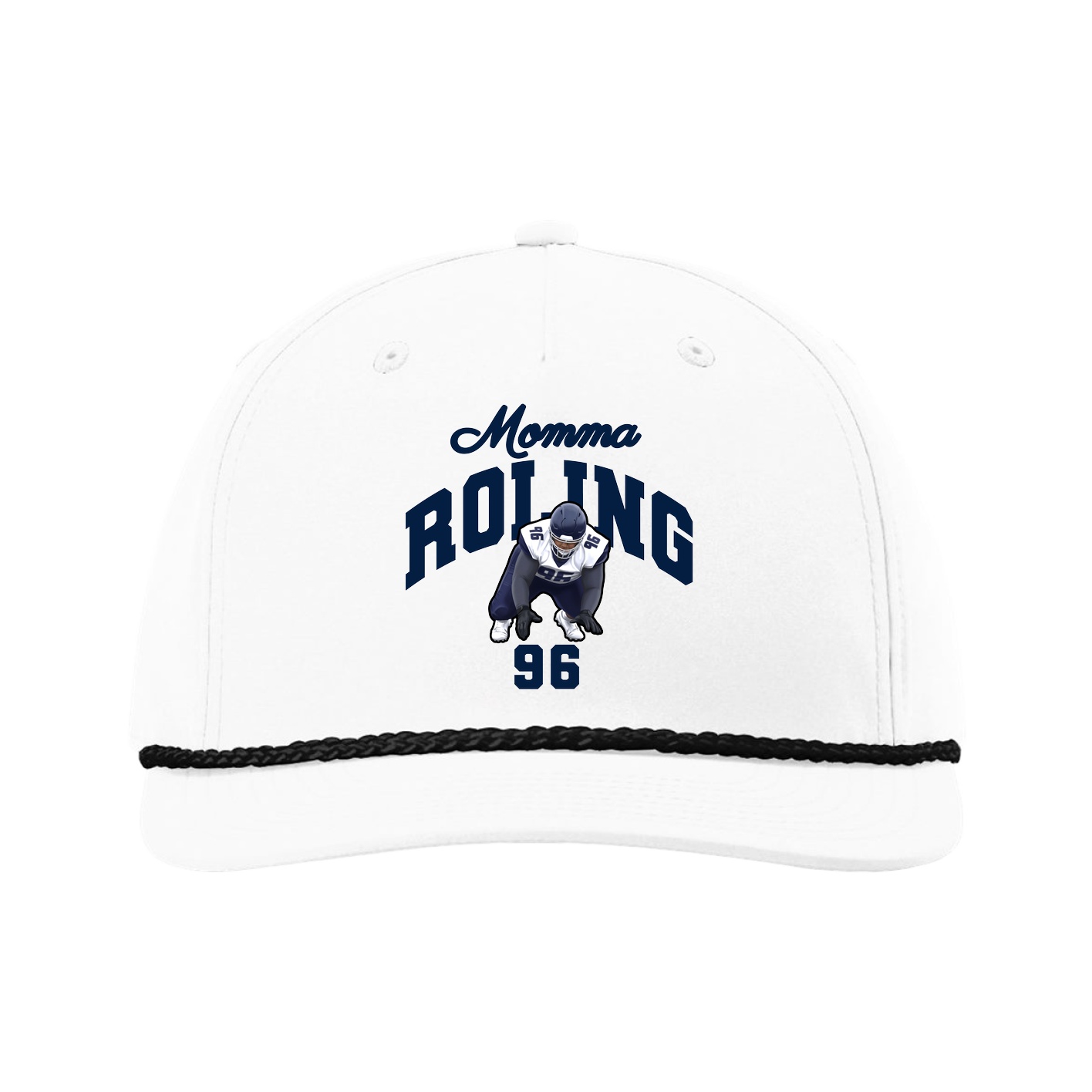 Five-Panel Classic Rope Cap — Mothers Day Arch in White