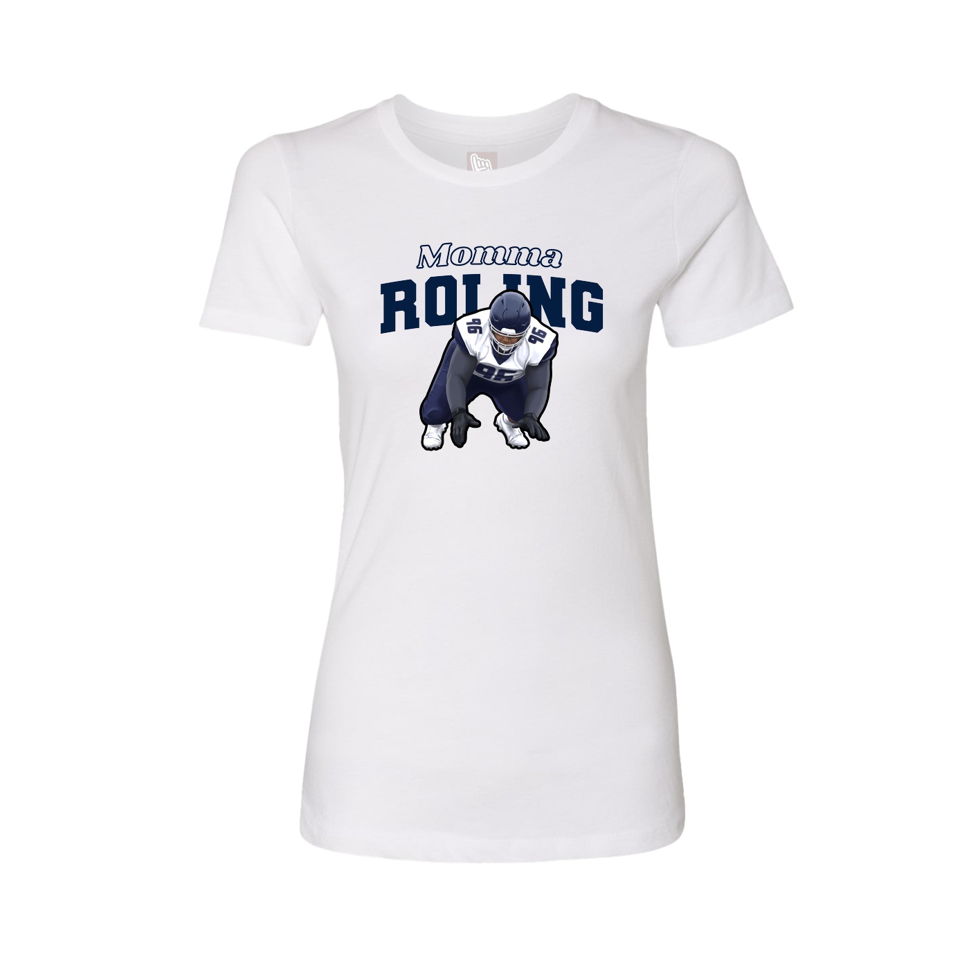 Womens Tee — Mothers Day Block in White