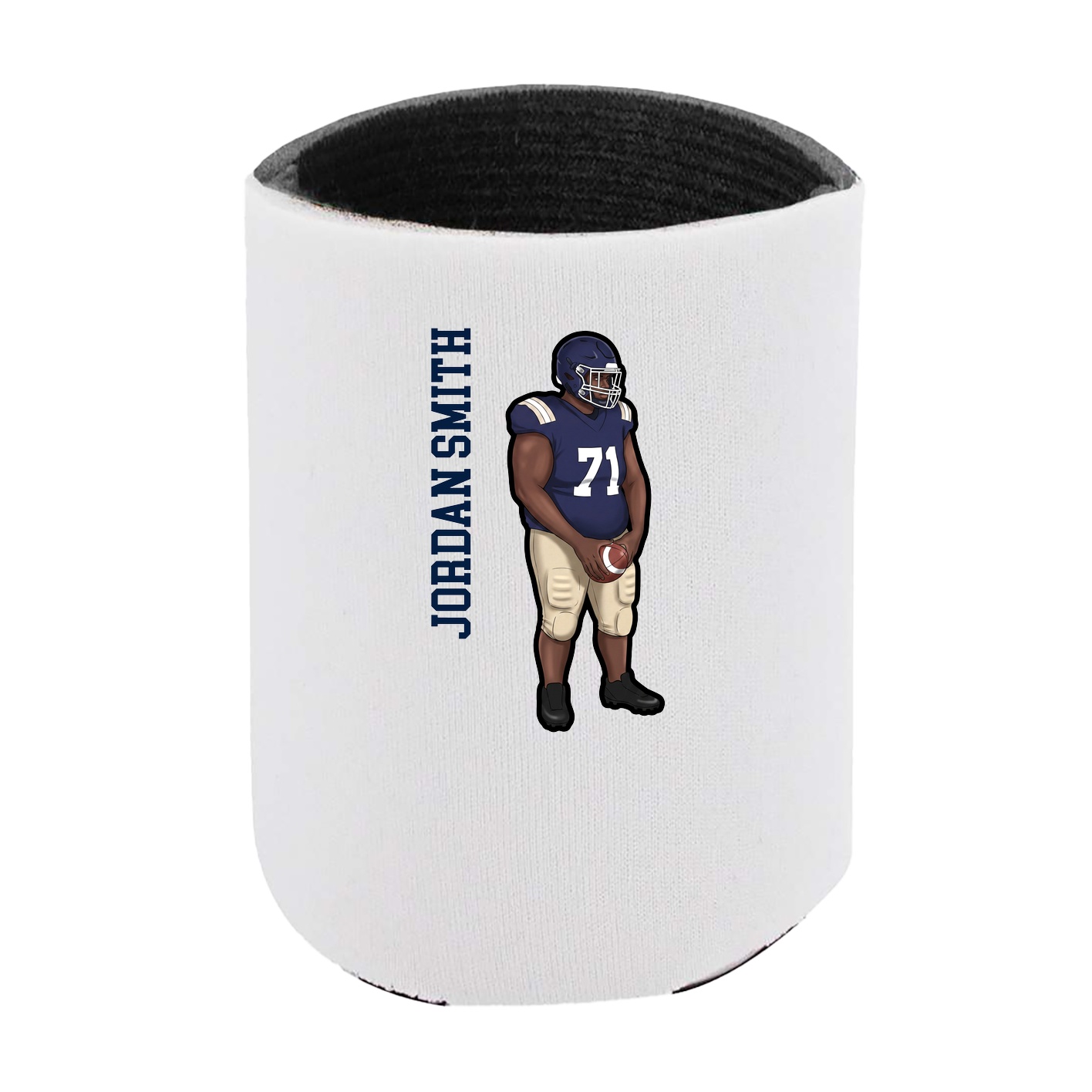 Can Holder — Name Vertical in White