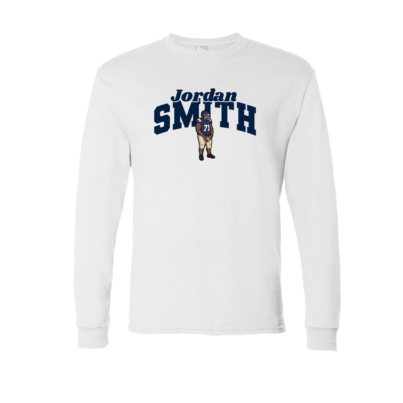 Long Sleeve Tee — Signature Arch in White