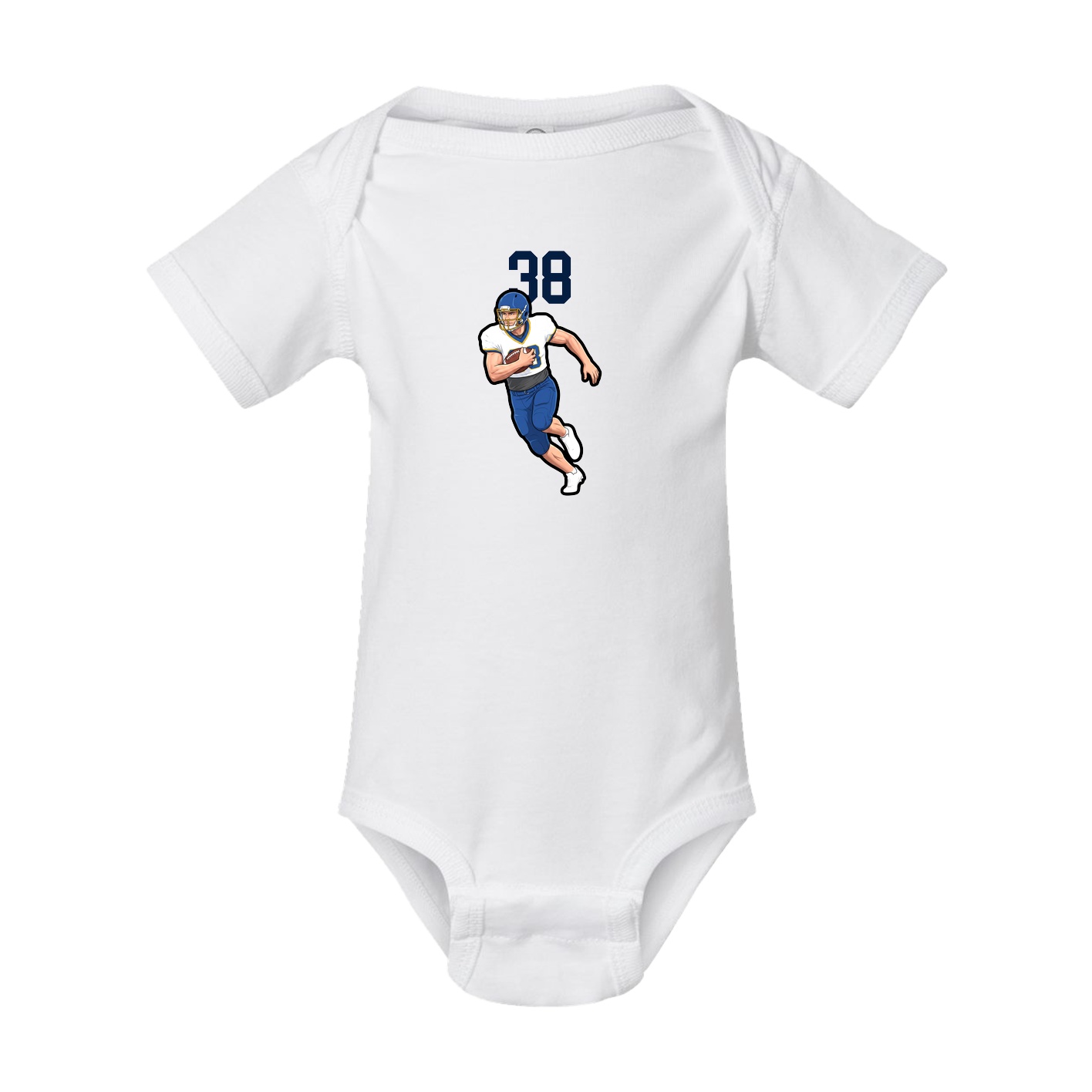 Baby Onesie — Number Top in White