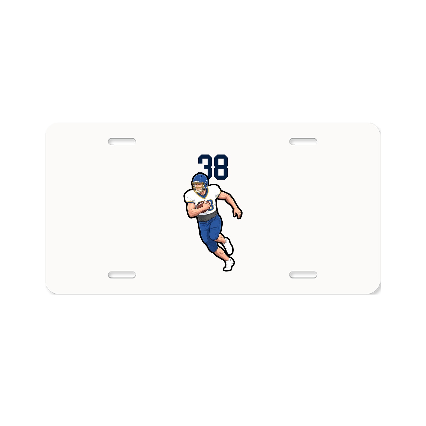 License Plate — Number Top in Classic