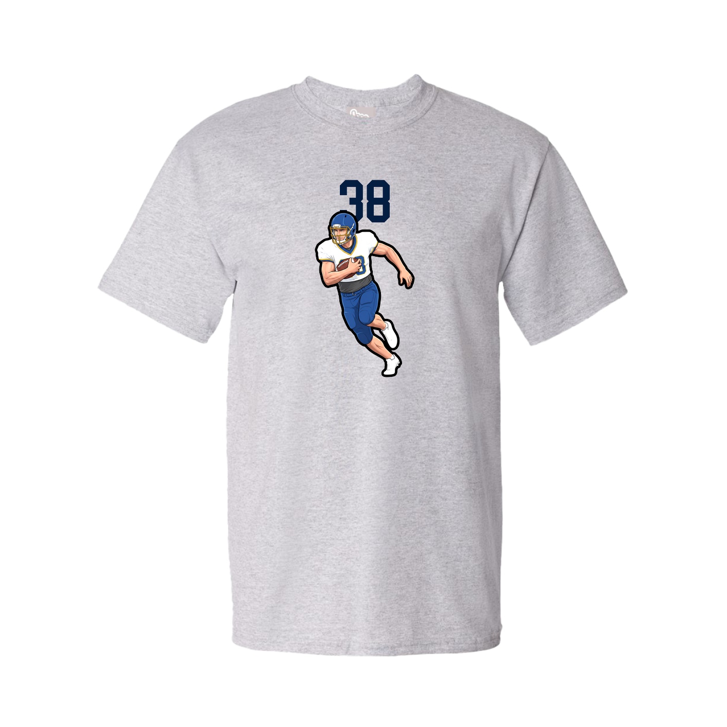 Youth Tee — Number Top in Grey