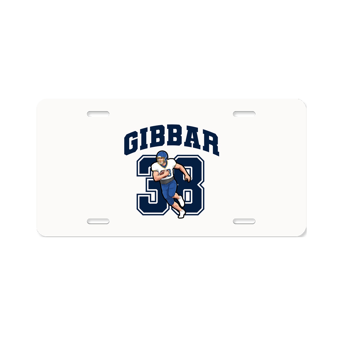 License Plate — Number in Classic