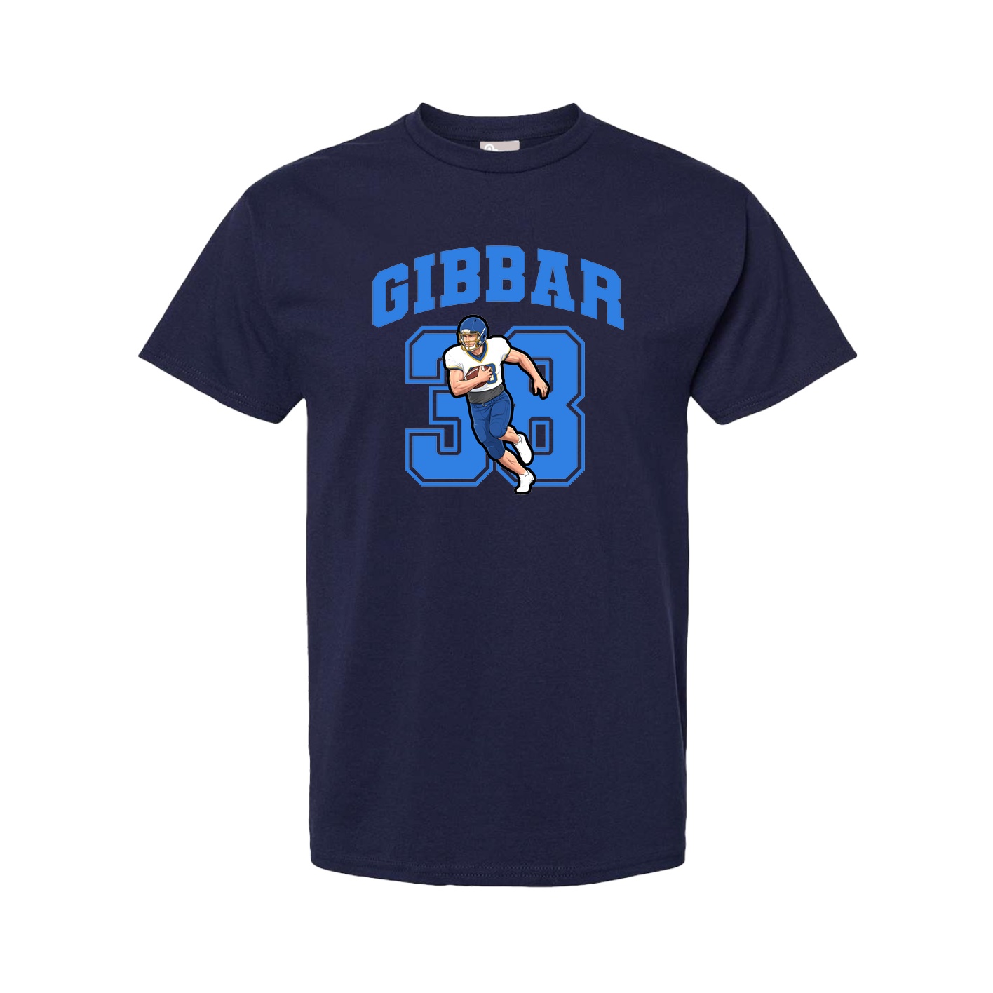 Youth Tee — Number in Navy