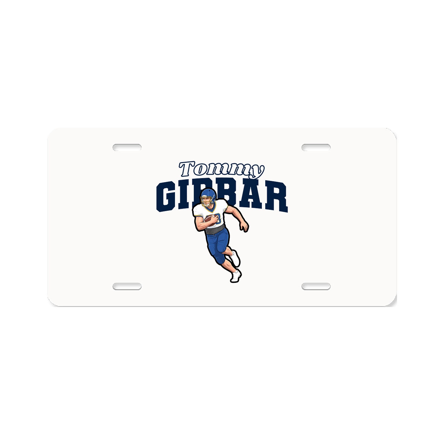 License Plate — Name Arch in Classic