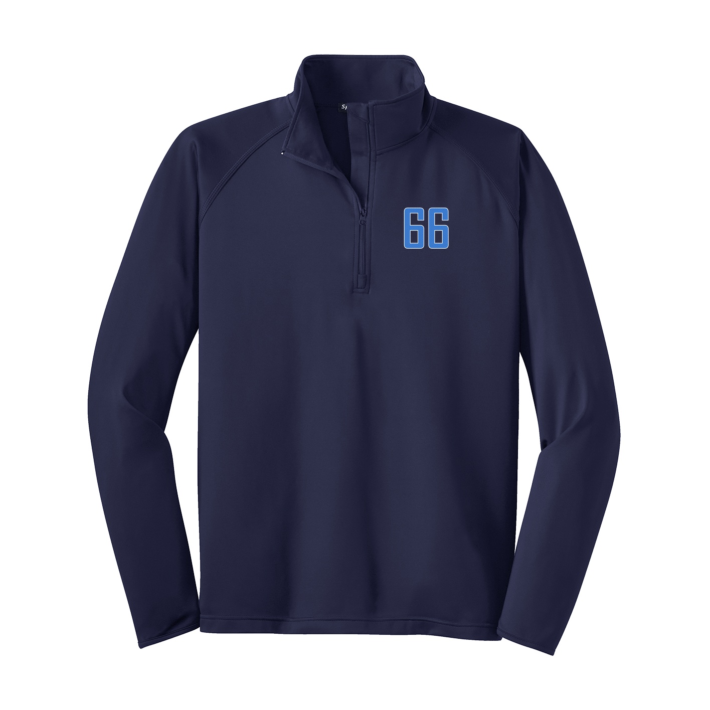 Q-Zip Pullover — Front Shirsy in Navy