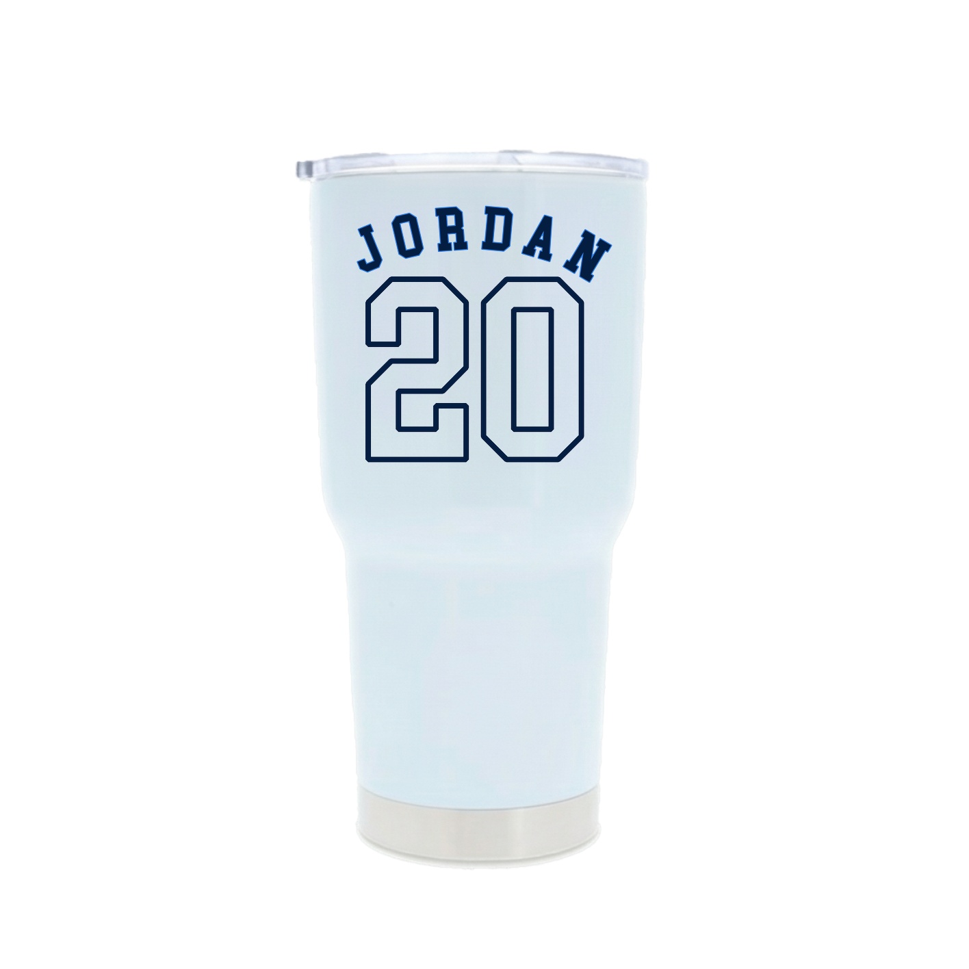 30oz Stainless Steel Tumbler — Shirsey Arch in White