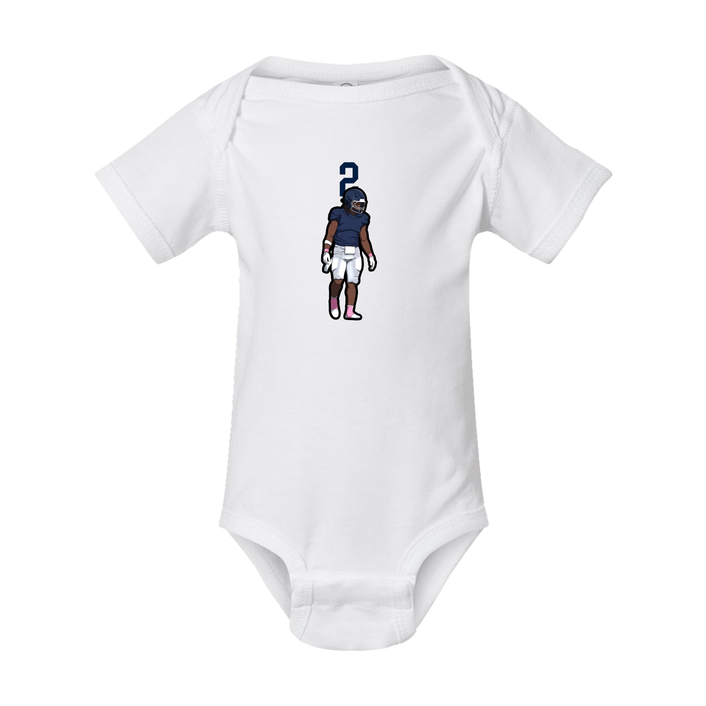 Baby Onesie — Number Top in White