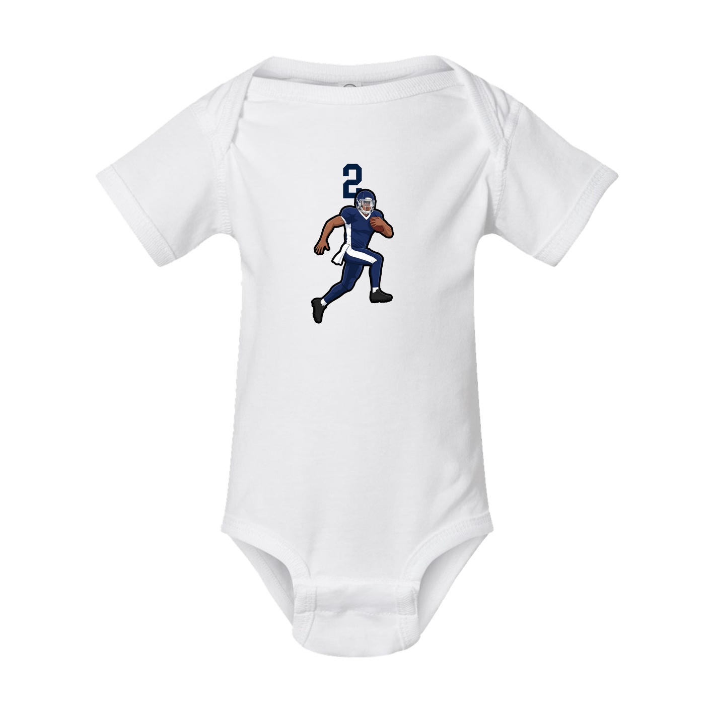 Baby Onesie — Number Top in White