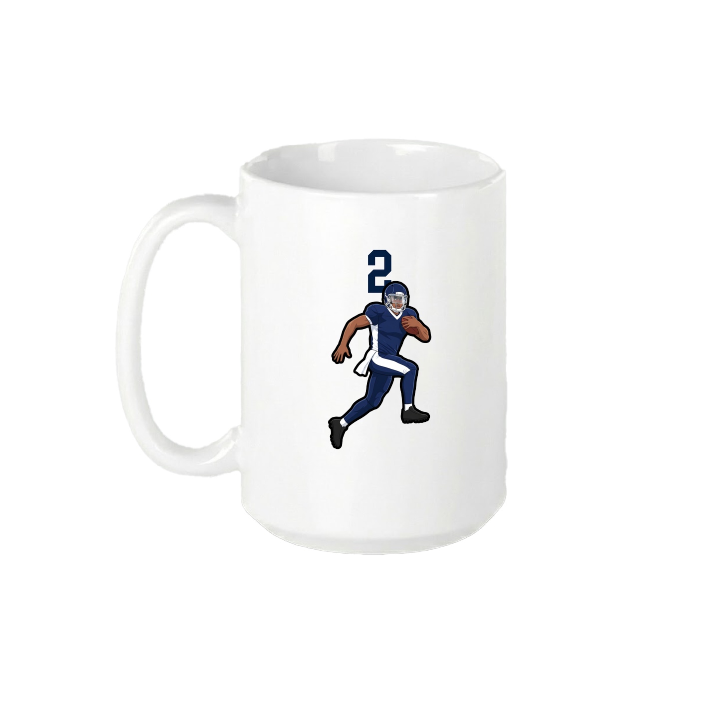 15oz Coffee Mug — Number Top in White