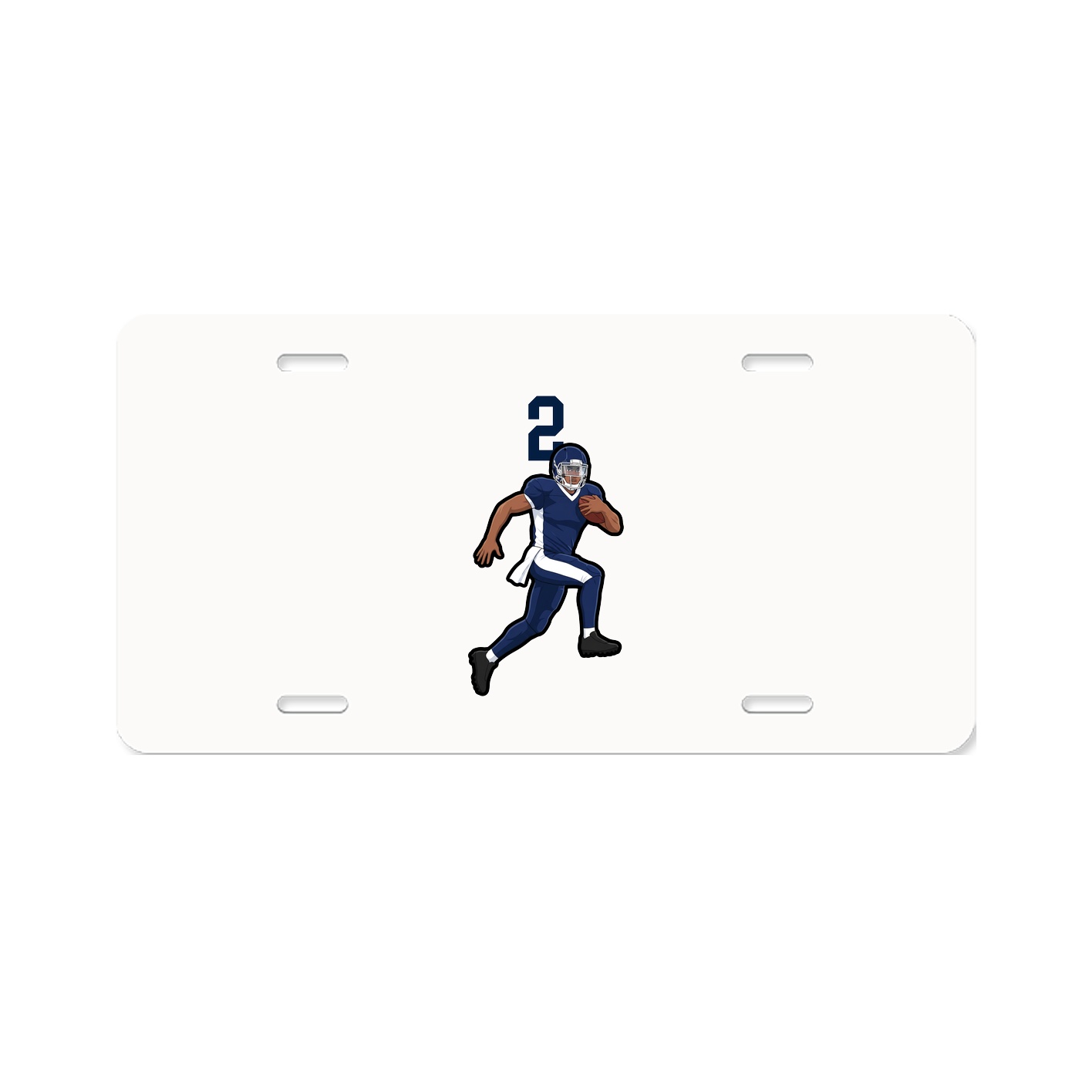 License Plate — Number Top in Classic