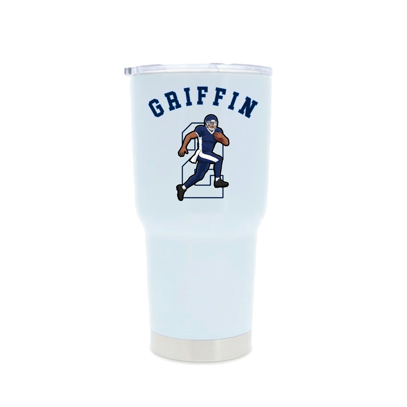 30oz Stainless Steel Tumbler — Shirsey Arch in White