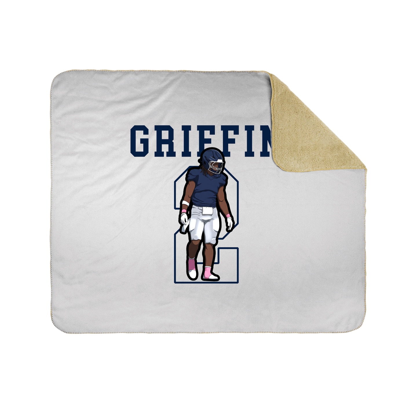 50x60 Sherpa Lined Throw Blanket