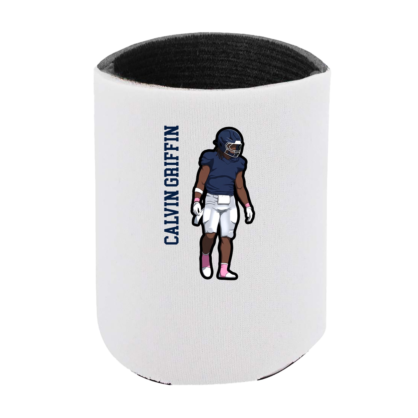 Can Holder — Name Vertical in White