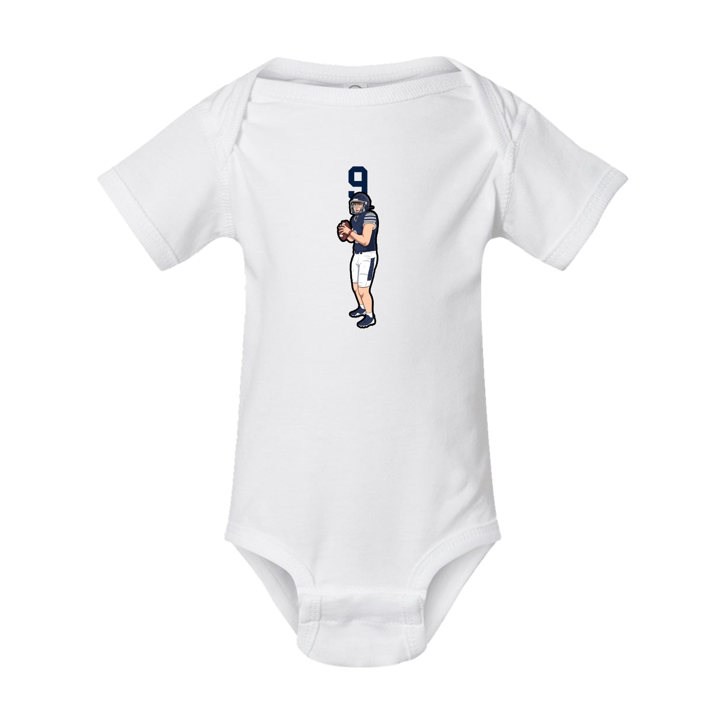 Baby Onesie — Number Top in White