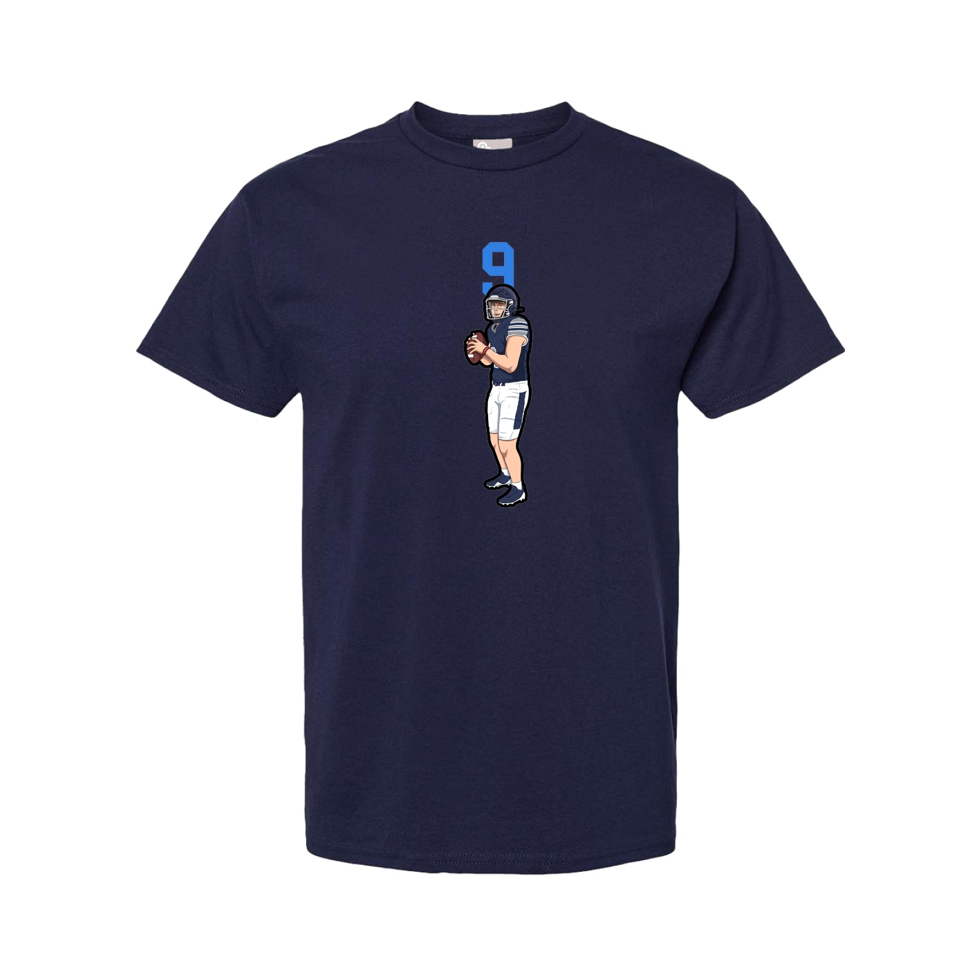 Youth Tee — Number Top in Navy