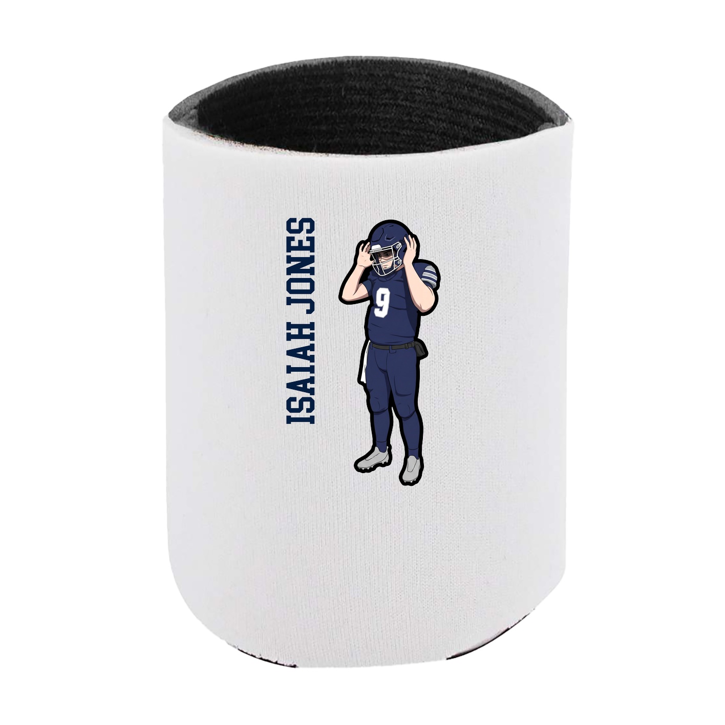 Can Holder — Name Vertical in White