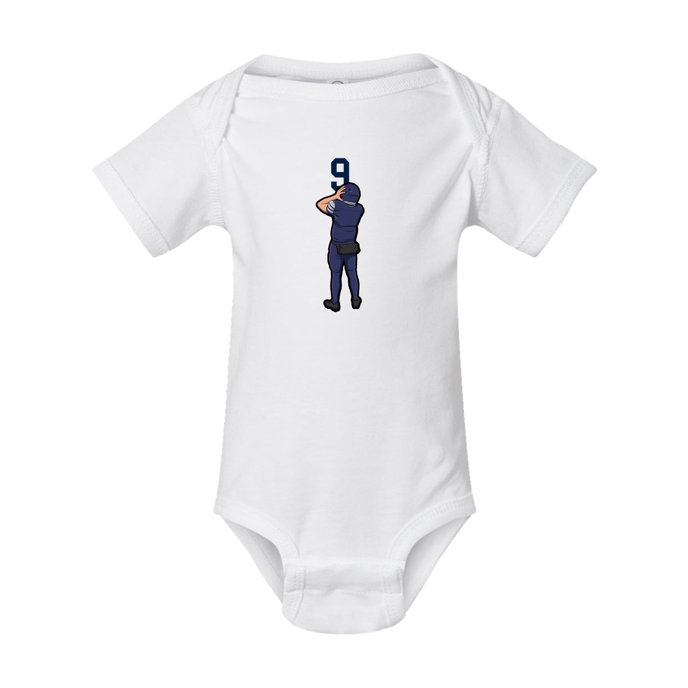 Baby Onesie — Number Top in White