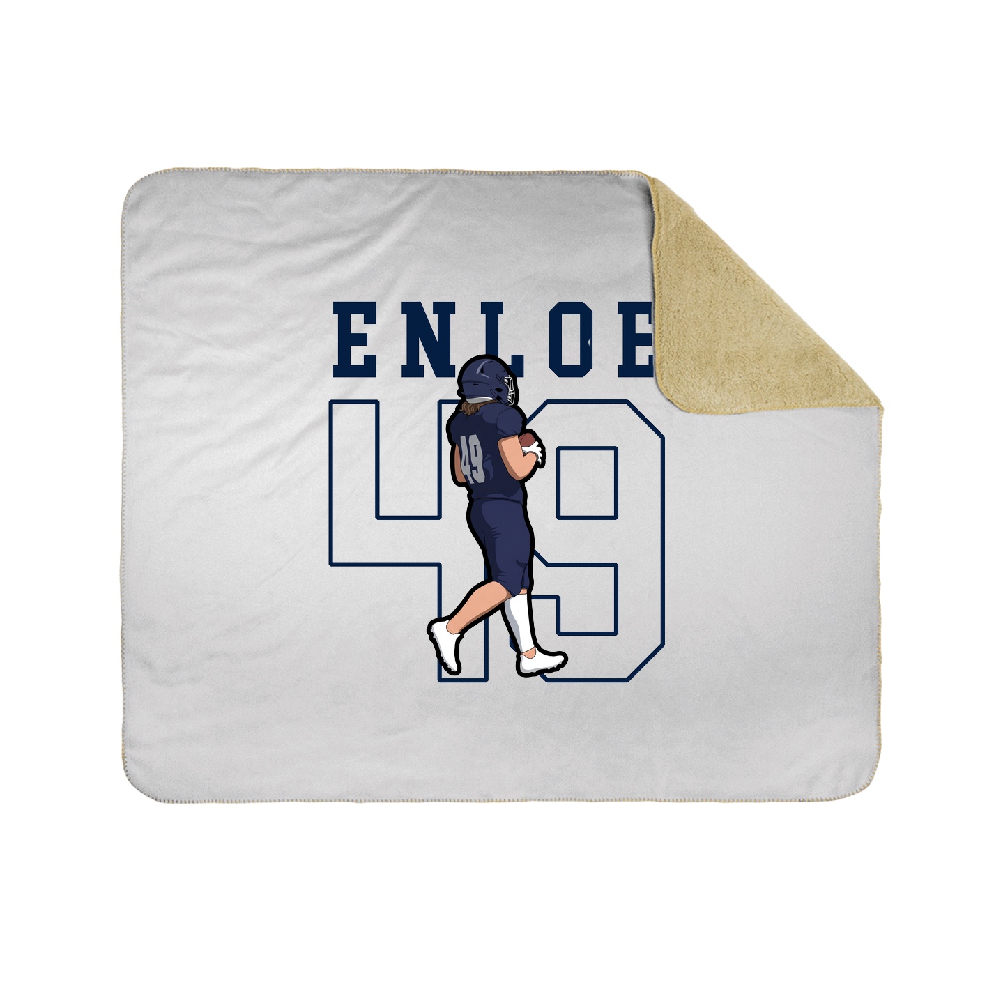 50x60 Sherpa Lined Throw Blanket