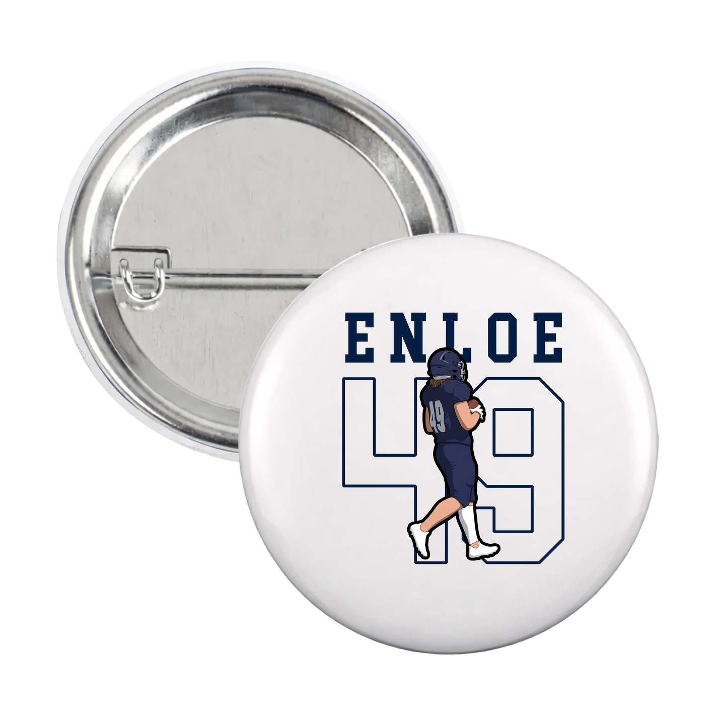 Game Day Button — Shirsey in White