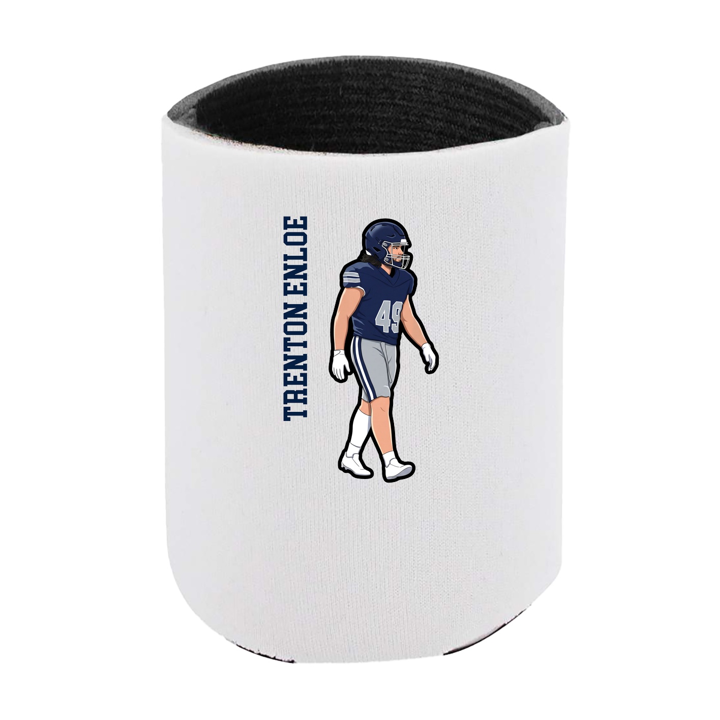 Can Holder — Name Vertical in White