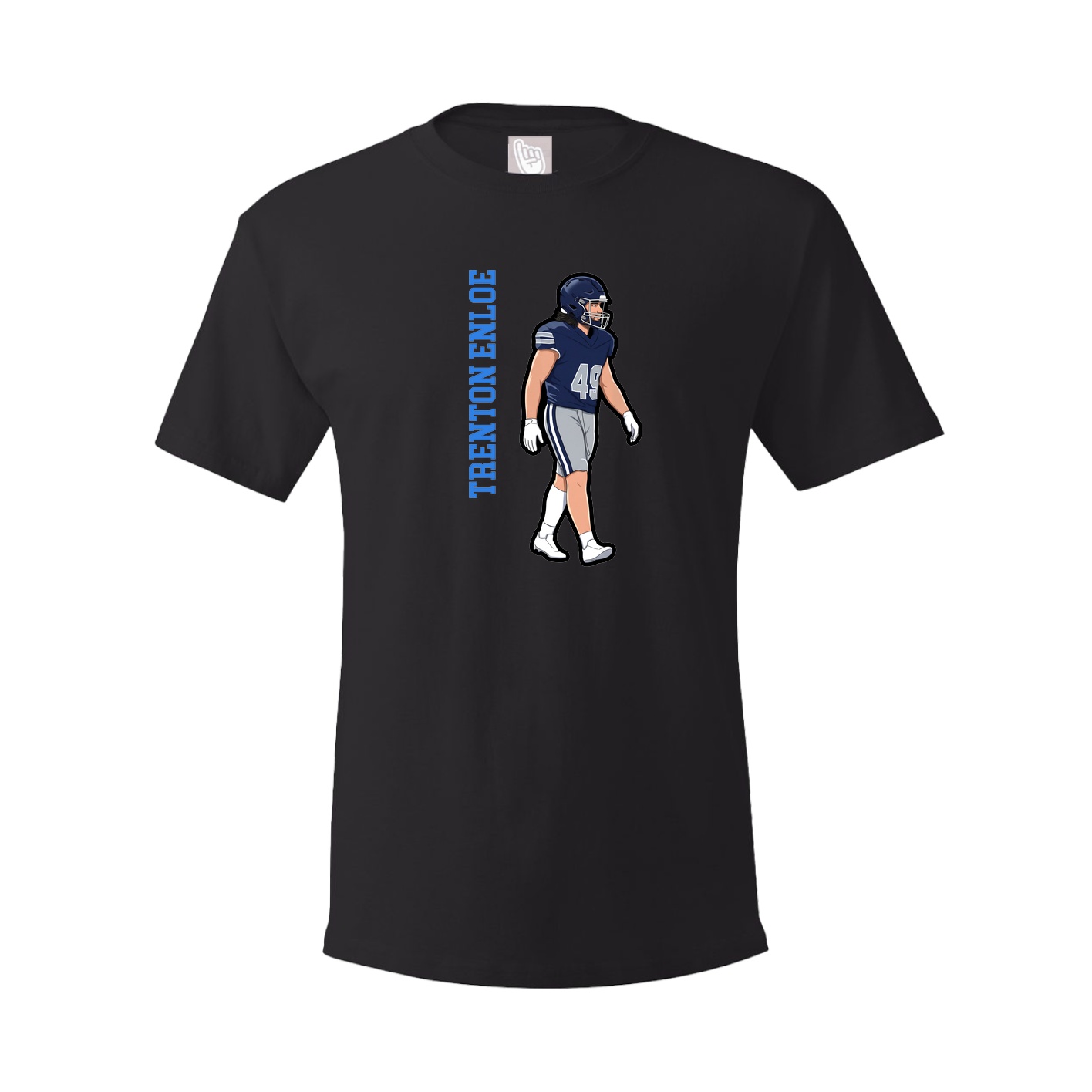 Tee — Name Vertical in Black