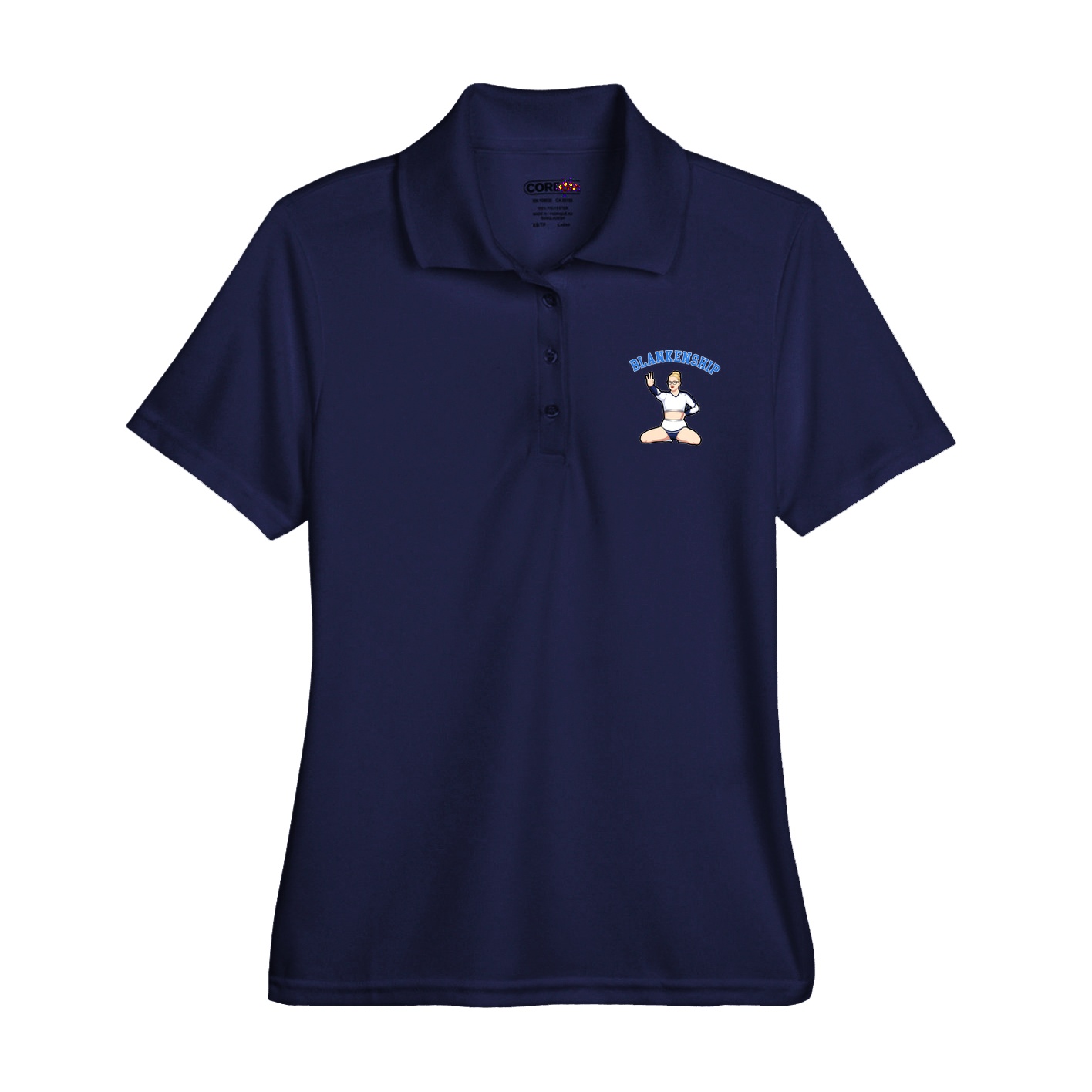 Womens Performance Polo — Shirsey Arch in Navy