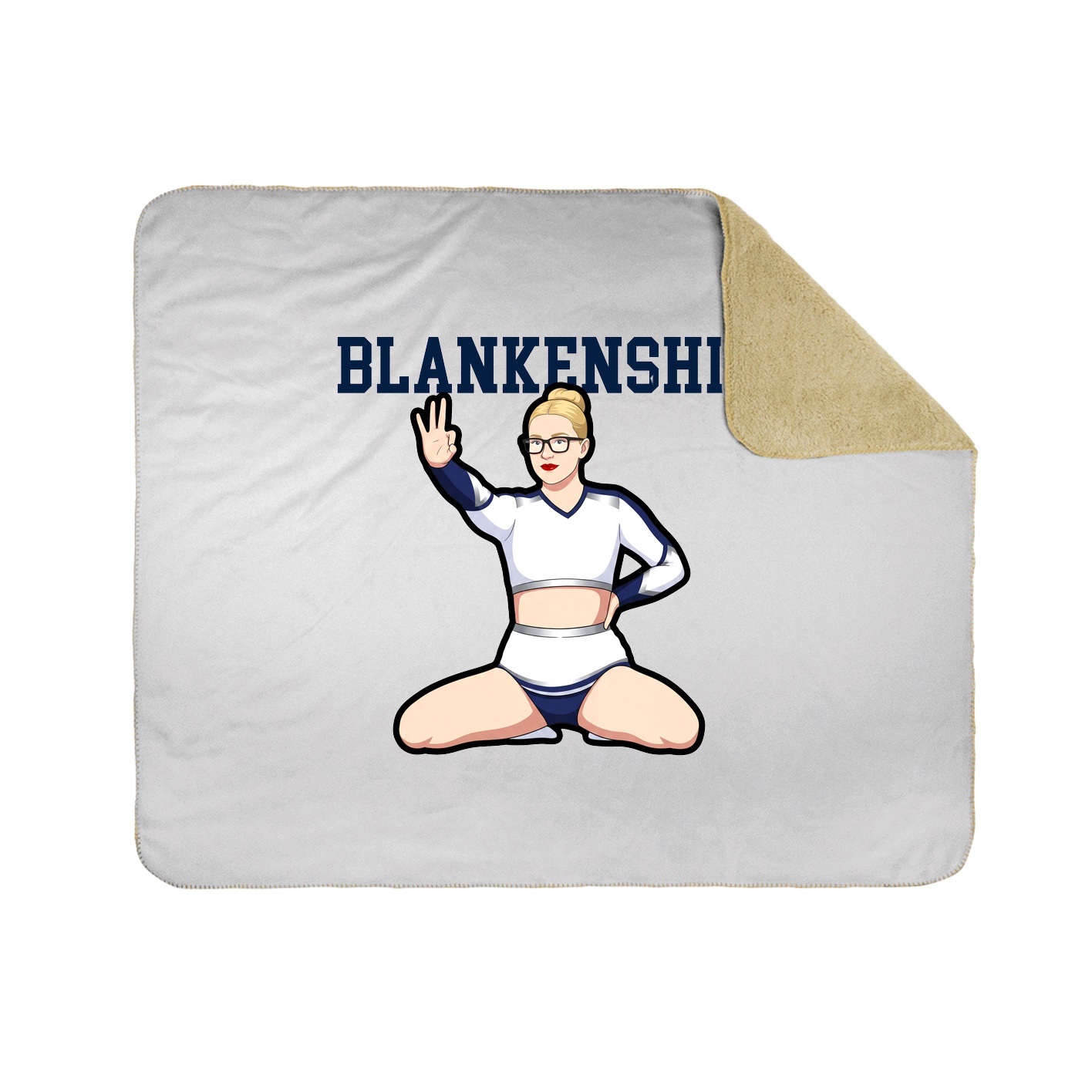 Throw Blanket — Shirsey in White