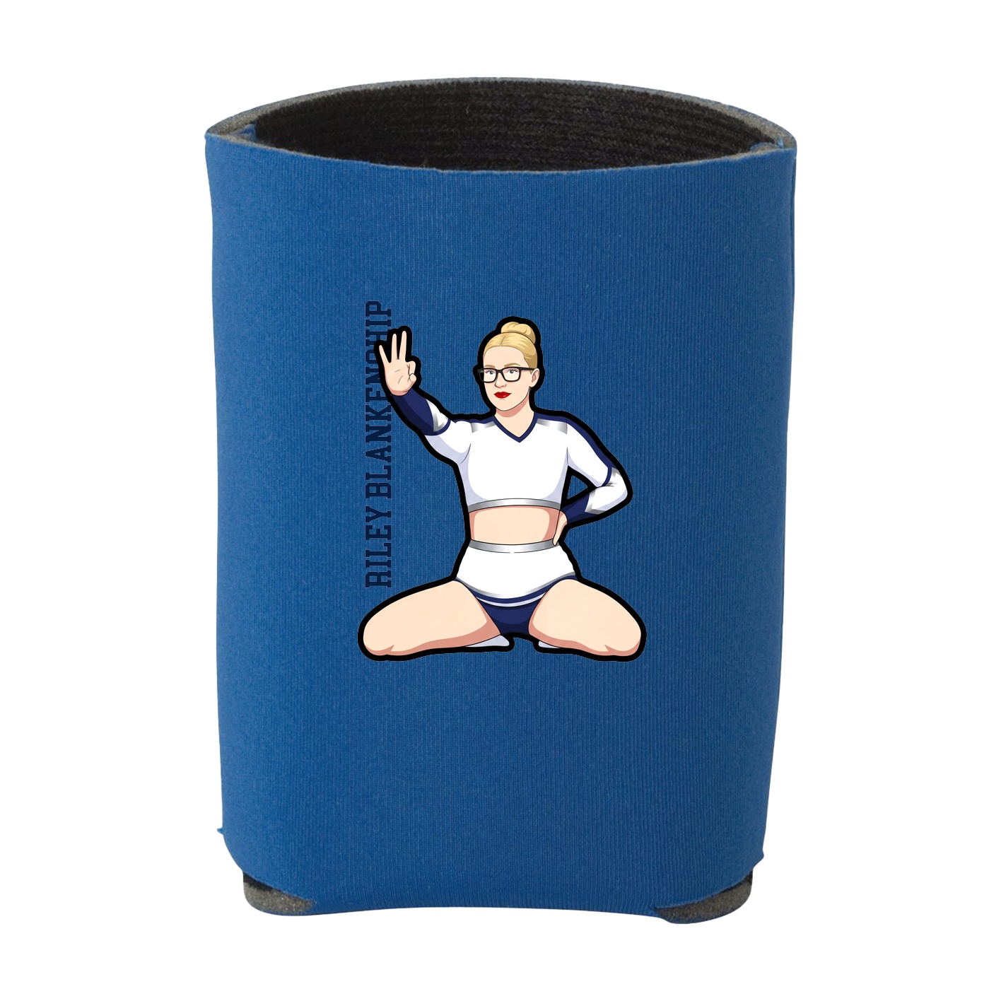 Can Holder — Name Vertical in Royal
