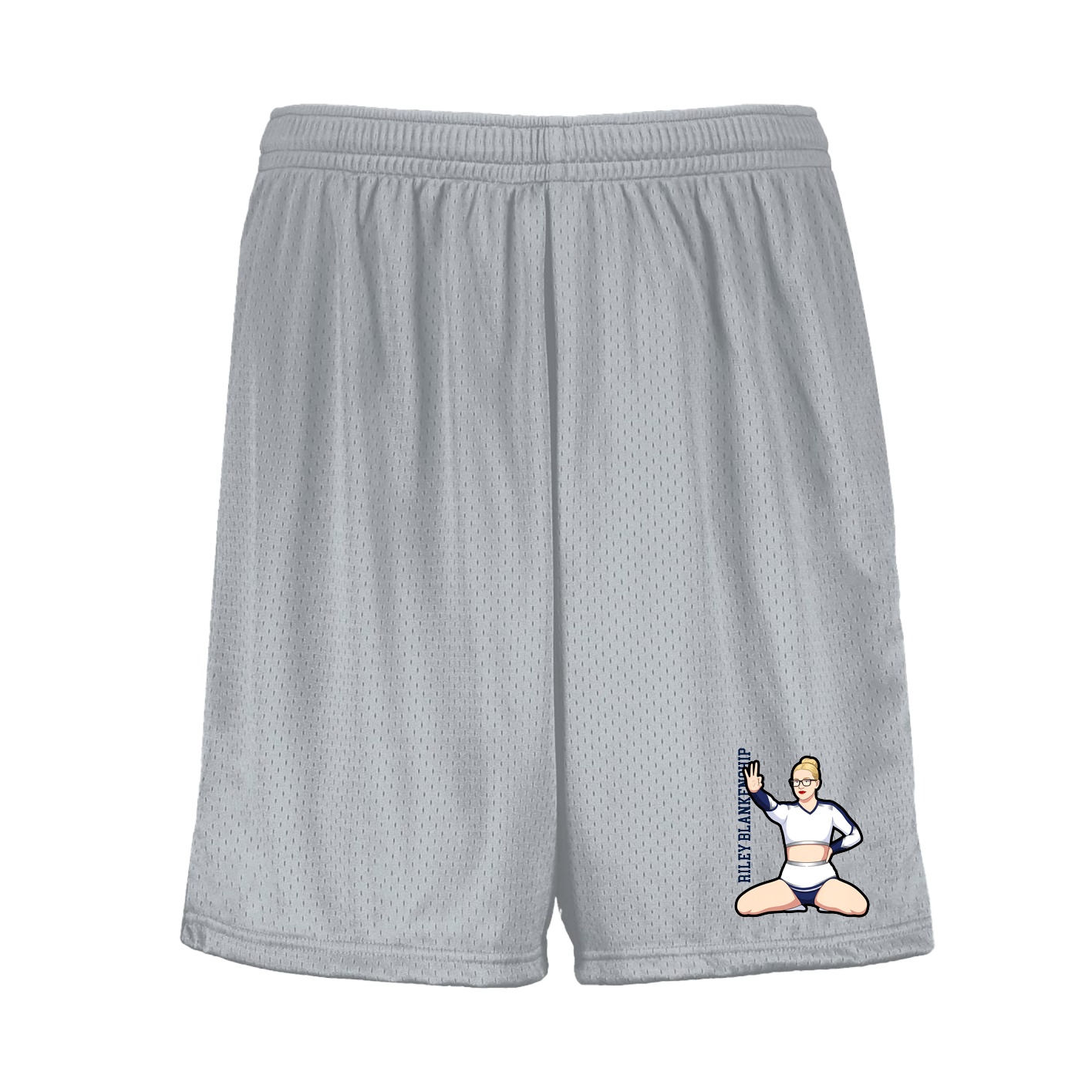 Shorts — Name Vertical in Silver