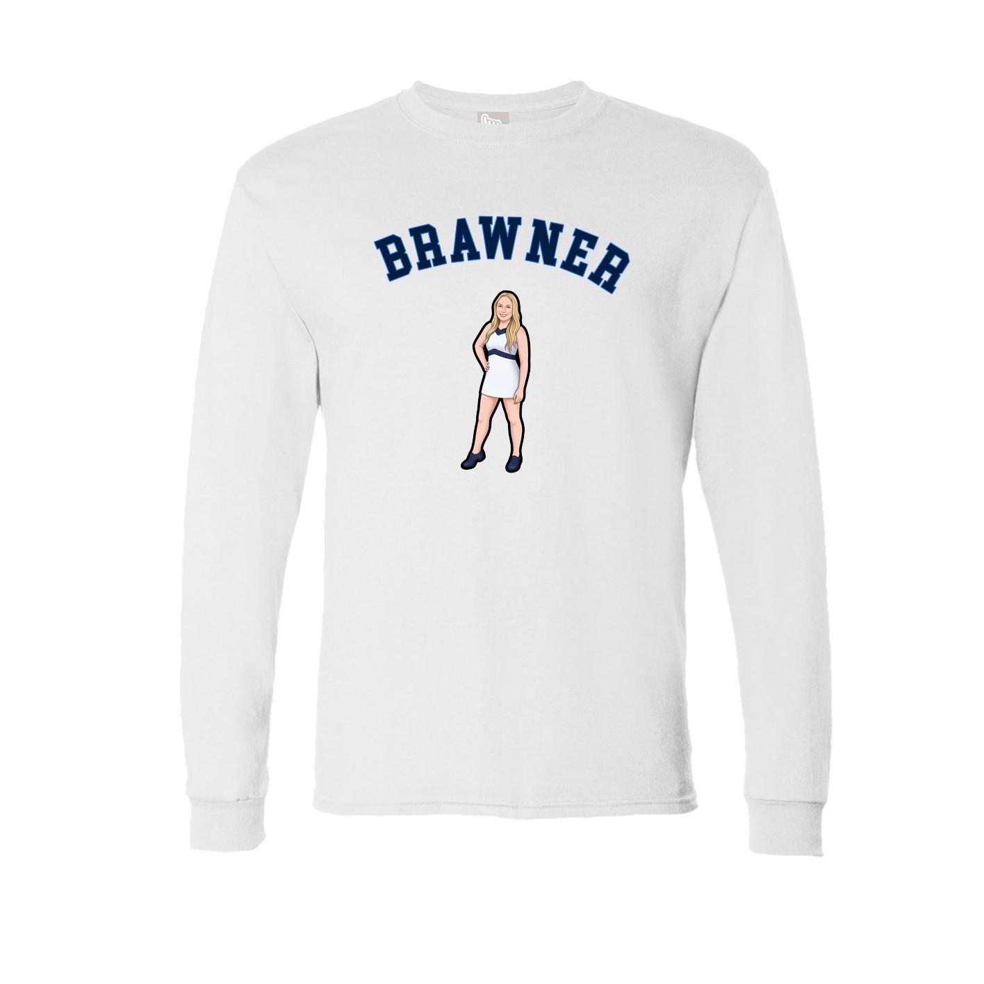 Long Sleeve Tee — Shirsey Arch in White