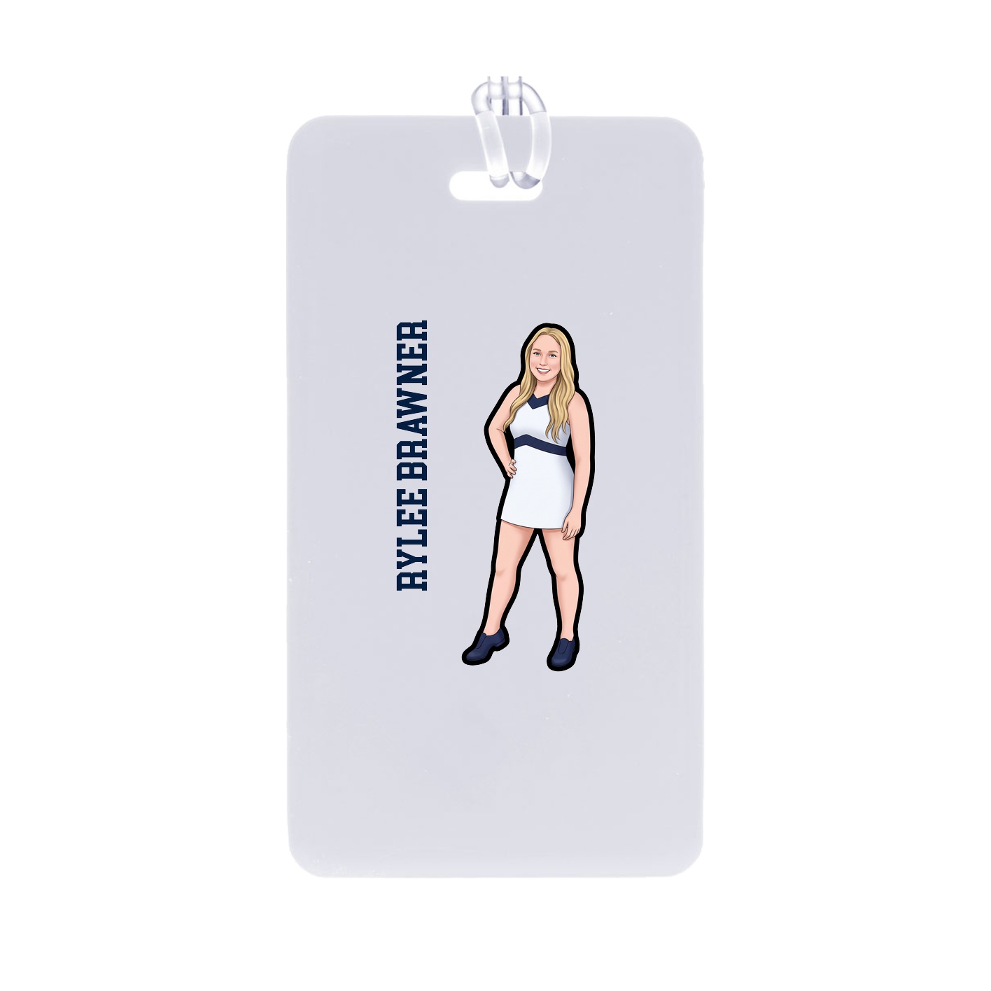 Bag Tag — Name Vertical in Classic