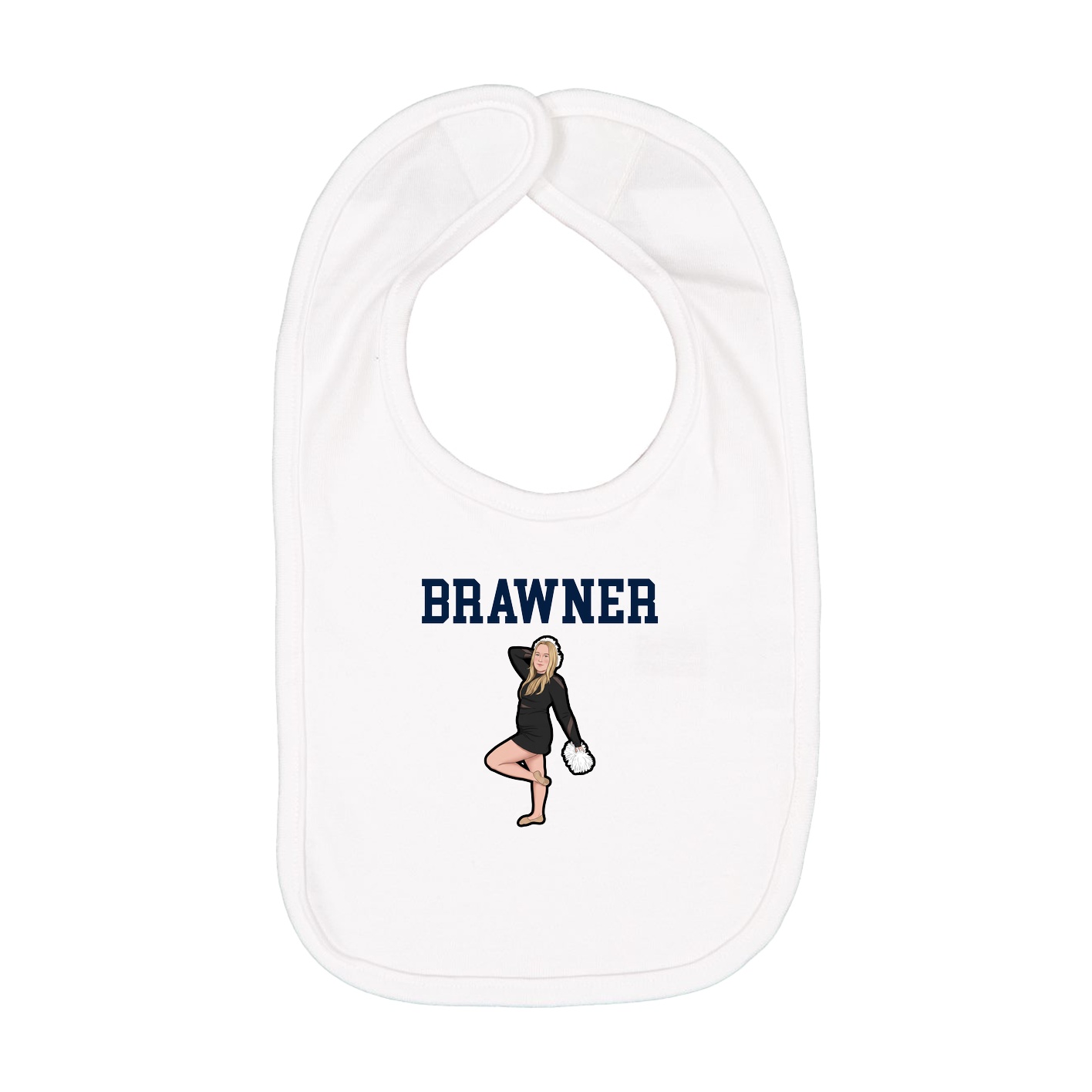 Infant Bib — Shirsey in White