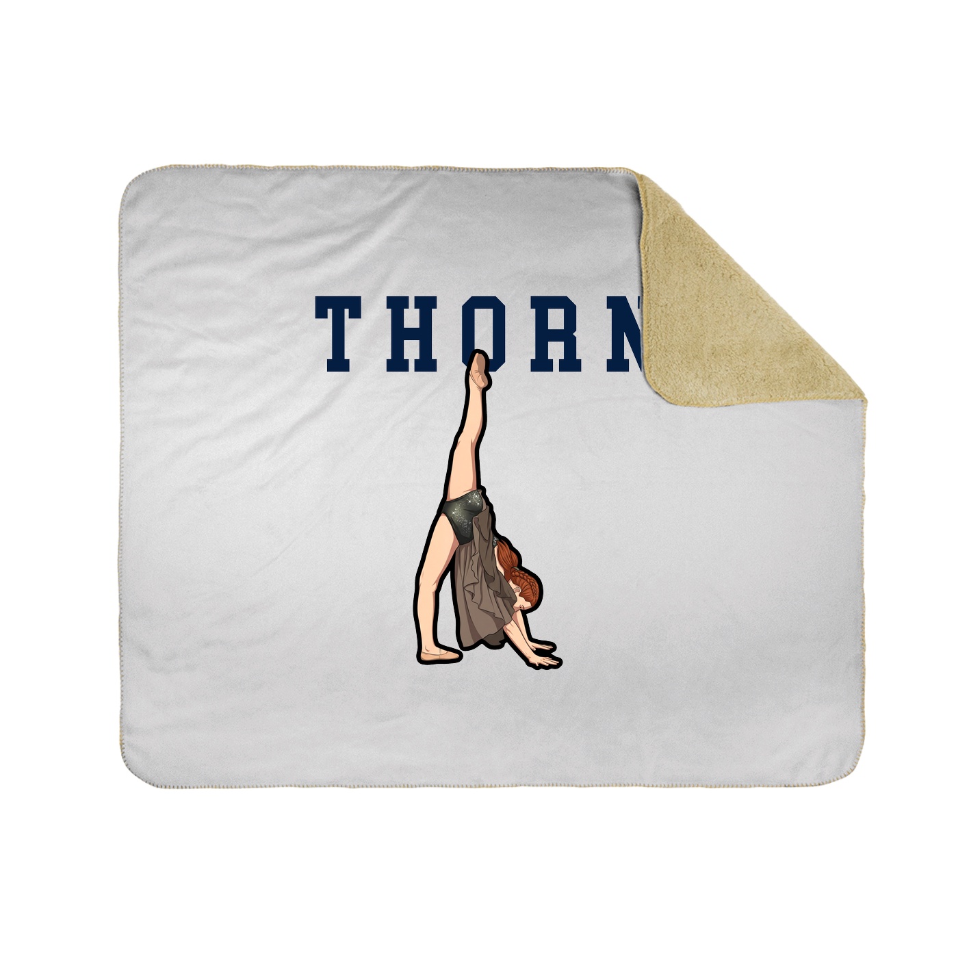 Throw Blanket — Shirsey in White