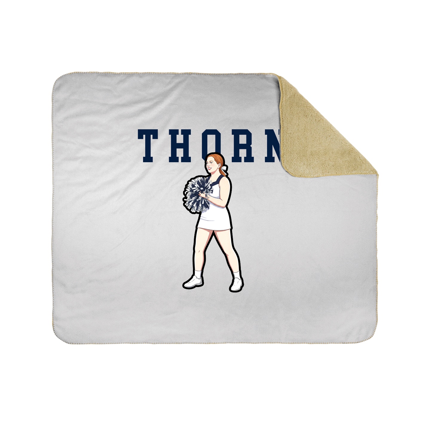 Throw Blanket — Shirsey in White