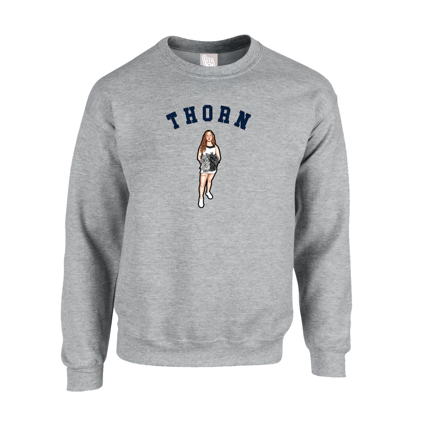 Fleece Crew — Shirsey Arch in Grey