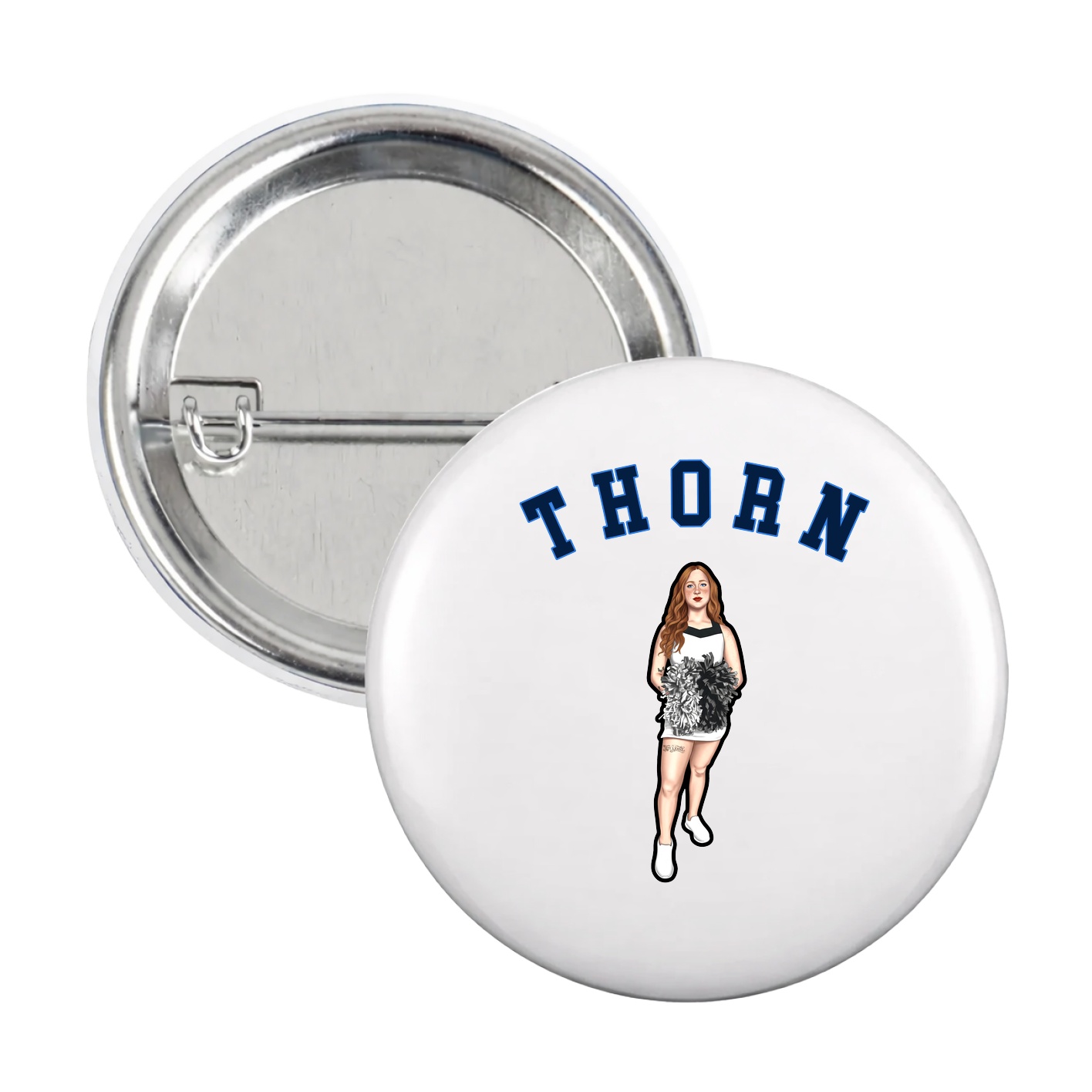 Game Day Button — Shirsey Arch in White