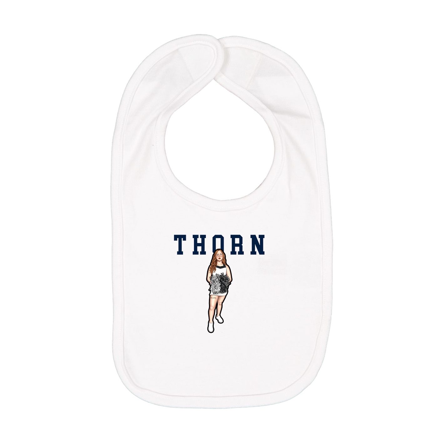 Infant Bib — Shirsey in White