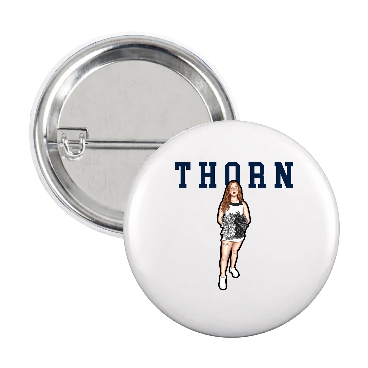 Game Day Button — Shirsey in White